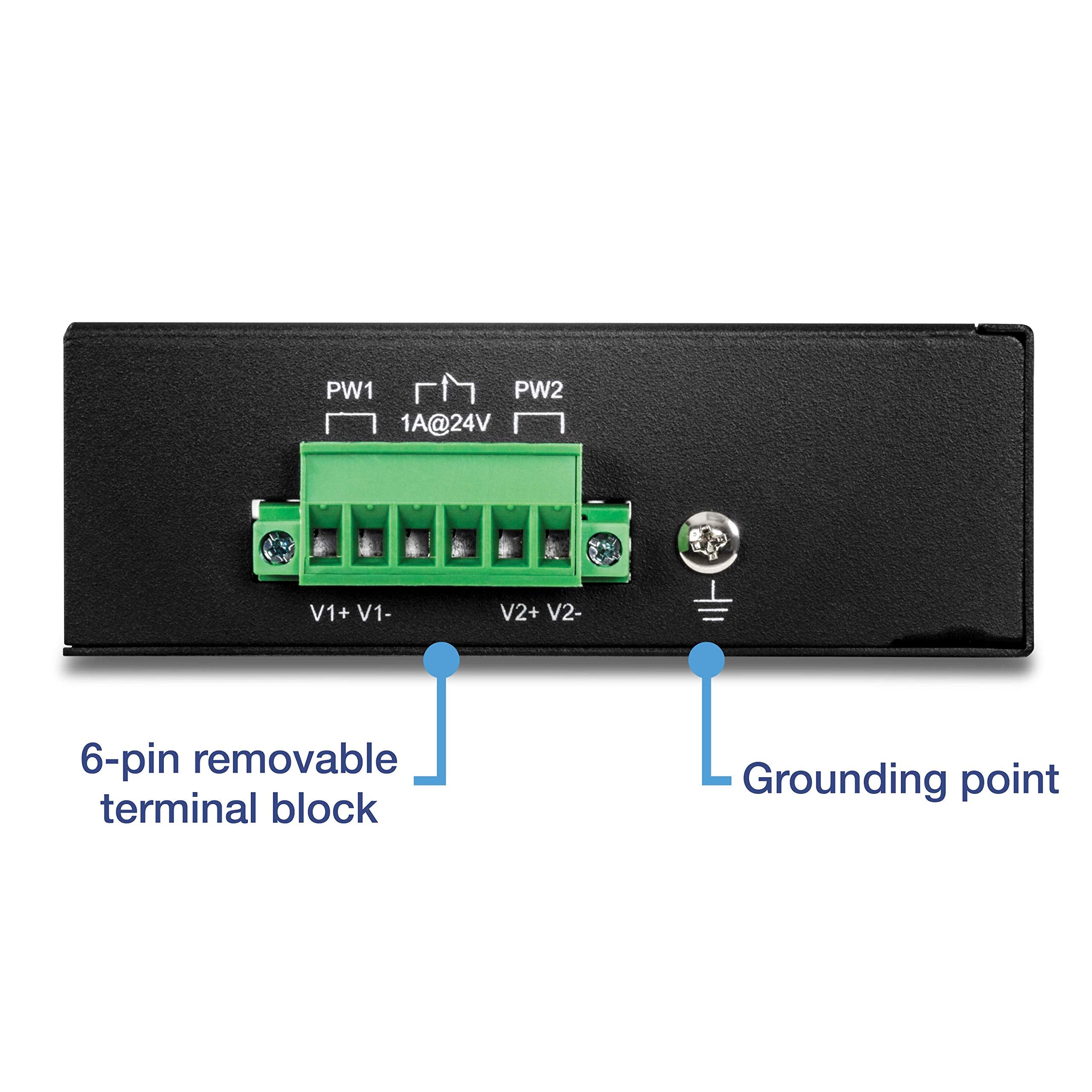 Trendnet 8 Port Industrial Fast Ethernet Poe+ Din Rail Switchti Pe808 X Fast Ethernet Poe+ Portsip30 Network Unmanaged Switch200