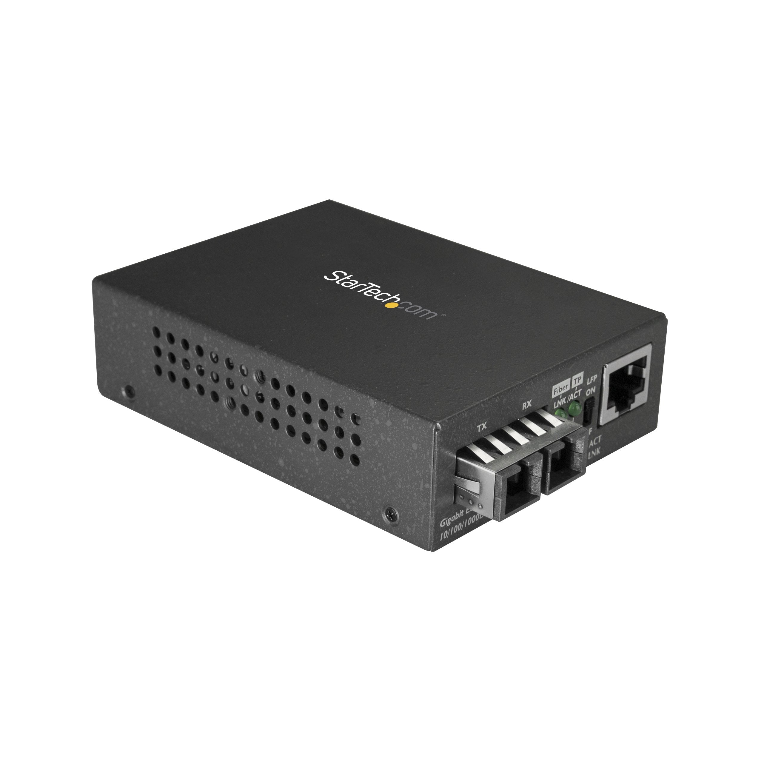 StarTech.com Multimode (MM) SC Fiber Media Converter for 10/100/1000 Network - 550m Range - Gigabit Ethernet - 850nm - Full Dupl