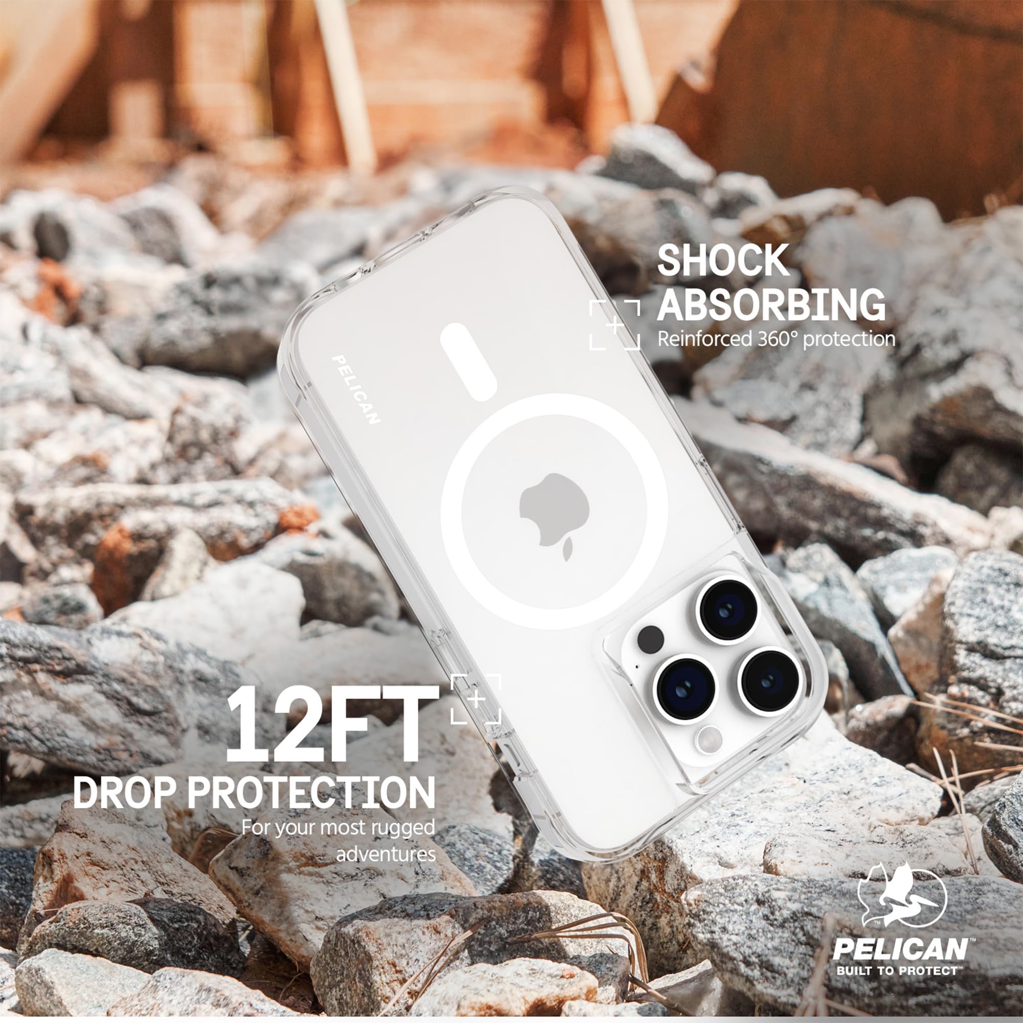 Pelican Ranger Series   Iphone 15 Pro Max Case 6.7'' [Compatible With Magsafe] [Anti Yellow] Magnetic Phone Case With Anti Scrat