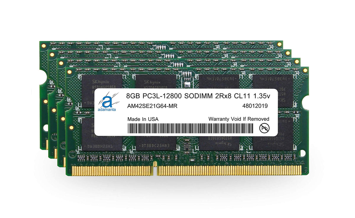 Adamanta 32Gb (4X8Gb) Apple Memory Upgrade Ddr3/Ddr3L 1600Mhz Pc3L 12800 Sodimm Compatible For Mid 2015 Retina 5K, Late 2014 Ret