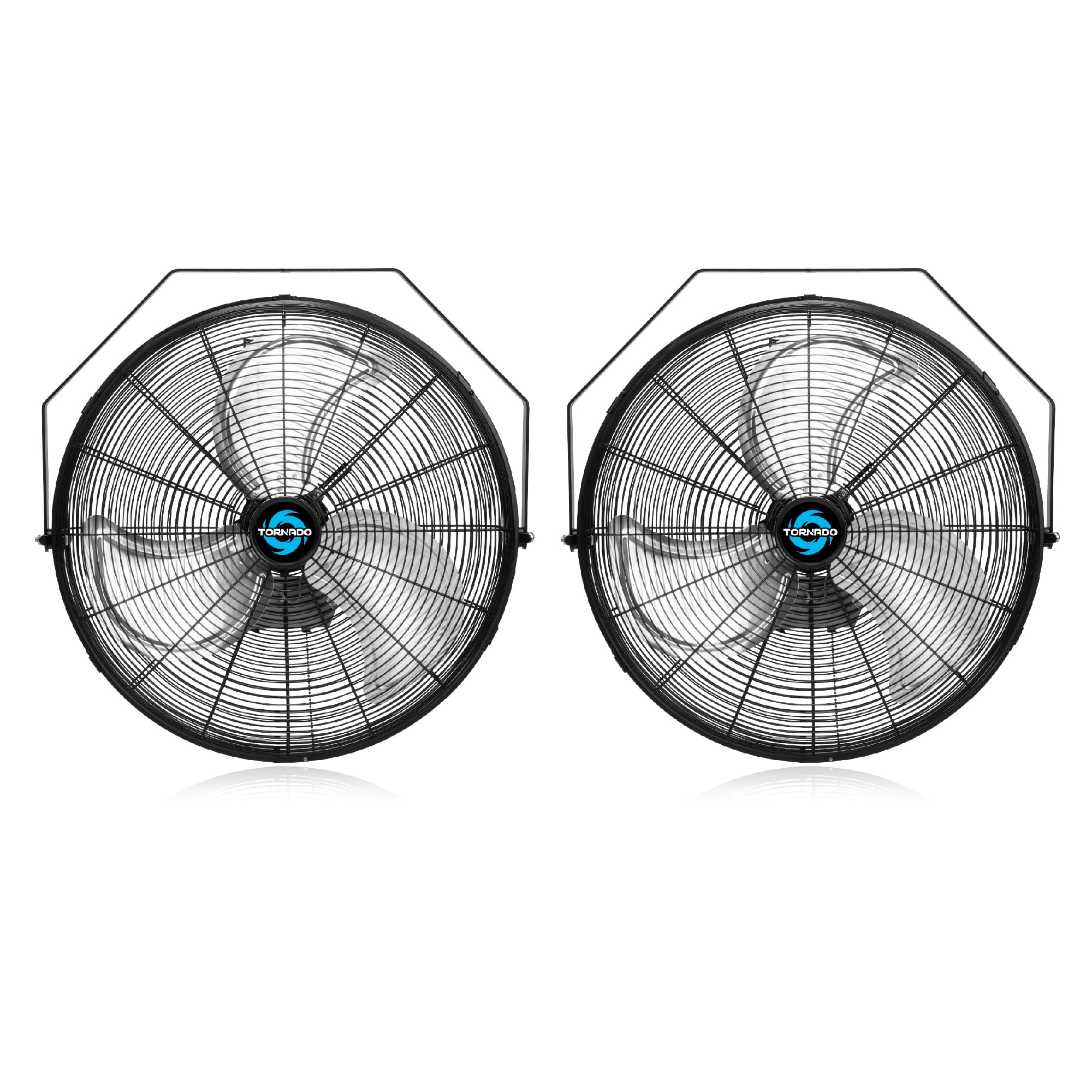 Tornado 2 Pack 20 Inch High Velocity Industrial Wall Fan   4750 Cfm   3 Speed   6 Ft Cord   Industrial, Commercial, Residential