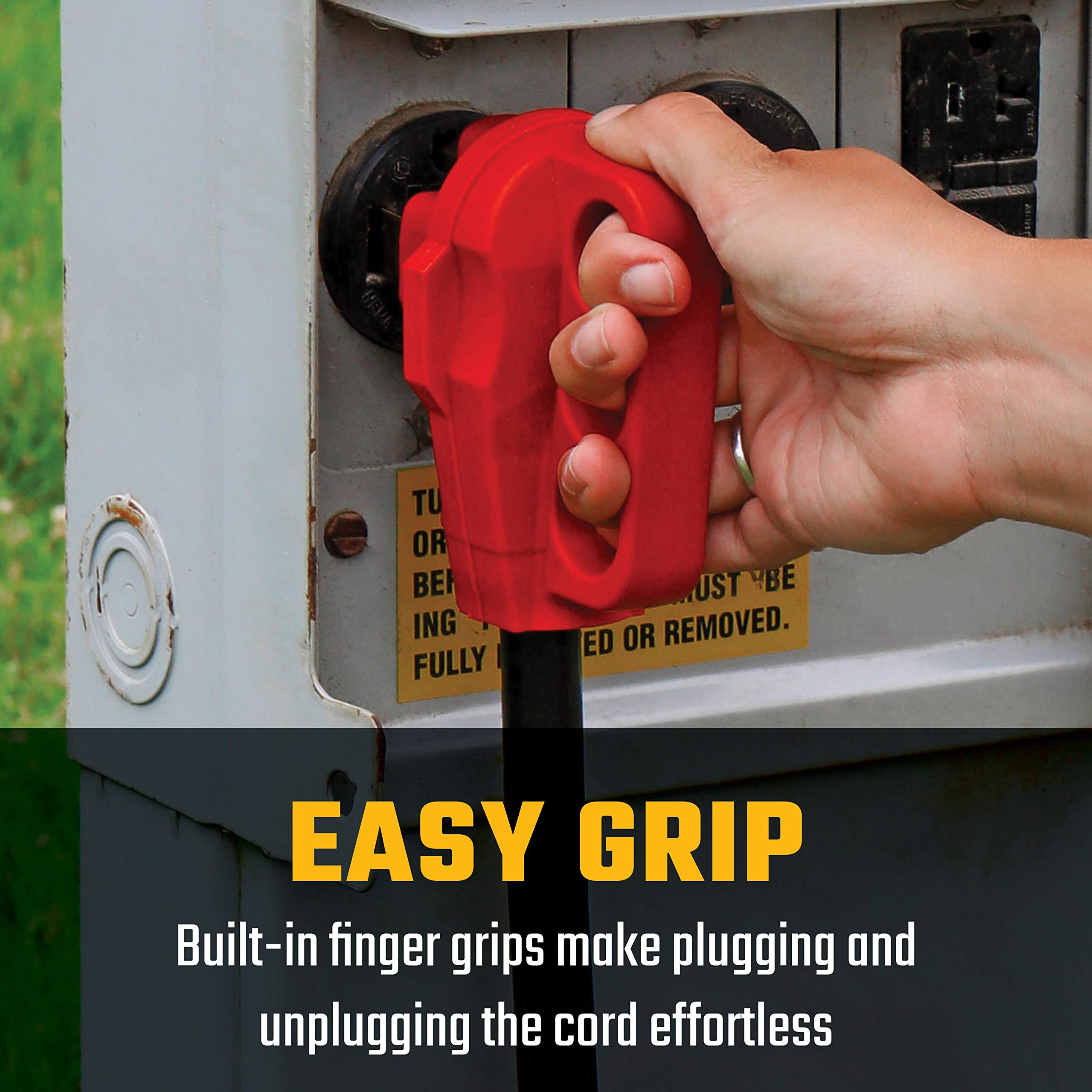 Valterra A10 5050Eh Mighty Cord Rv 50 Amp Extension Cord, 50 Ft., Red