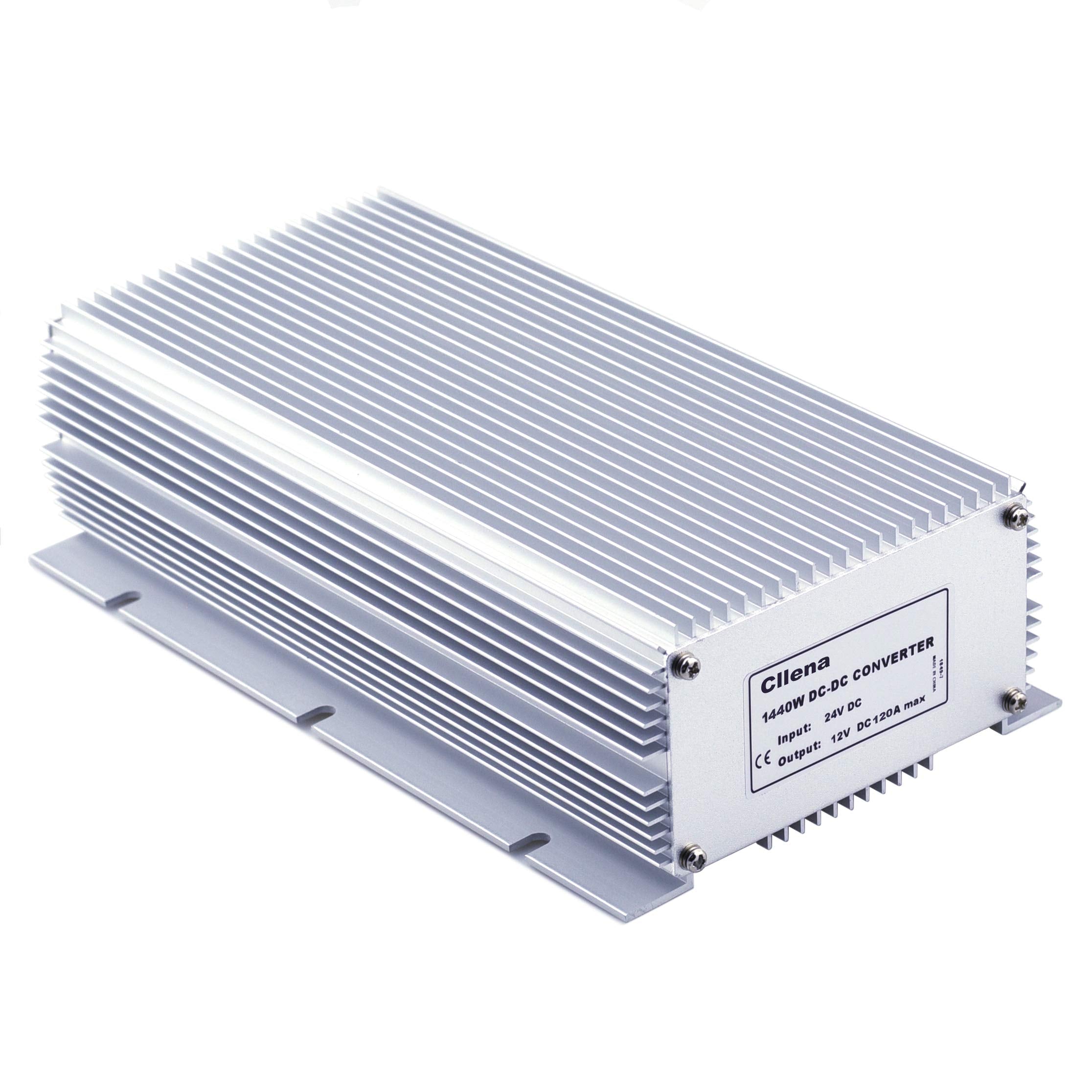 Cllena Dc 24V Step Down To 12V 120A 1440W Dc/Dc Voltage Converter Regulator Waterproof Buck Transformer Power Supply