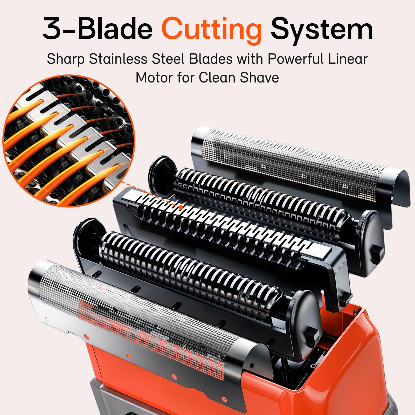 Nevlive Men'S Electric Shaver, Compact Foil Shaver, Usb C Rechargeable, Waterproof, Cordless, Portable Face Shaver With Travel C