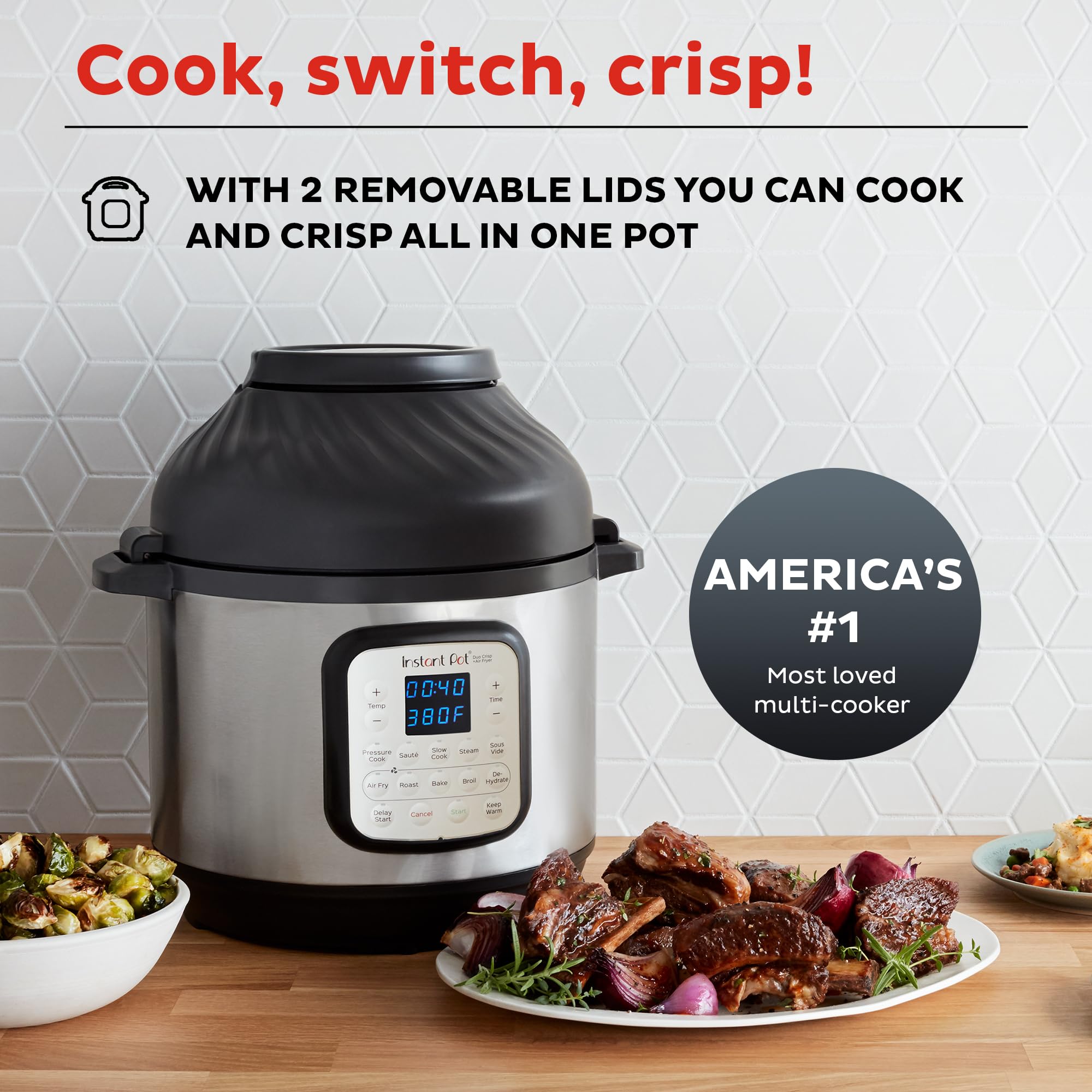 Instant Pot Duo Crisp 11 In 1 Air Fryer And Electric Pressure Cooker Combo - Thumbnail 5