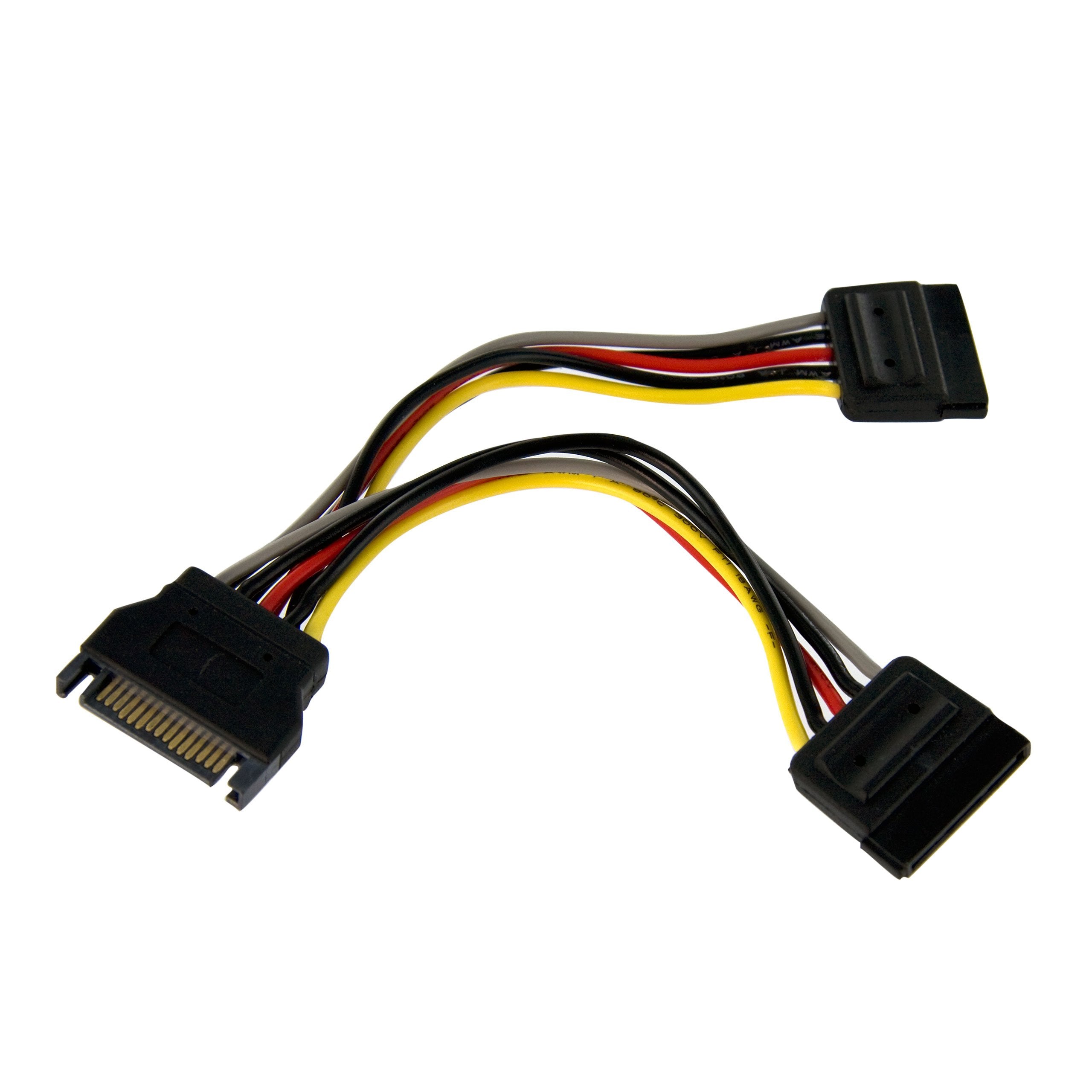Startech.Com 6In Sata Power Y Splitter Cable Adapter   M/F   Power Splitter   Sata Power (M) To Sata Power (F)   6 In   Pyo2Sata