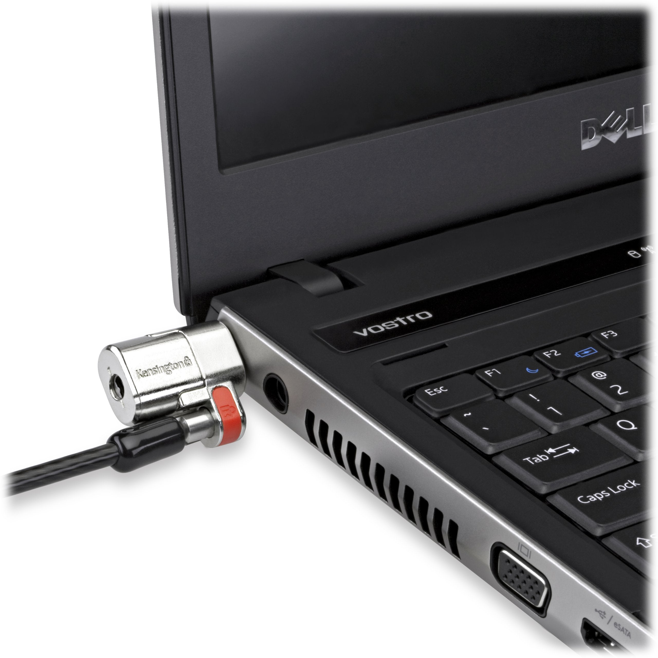 Kensington K64638Ww Clicksafe Keyed Twin Laptop Lock