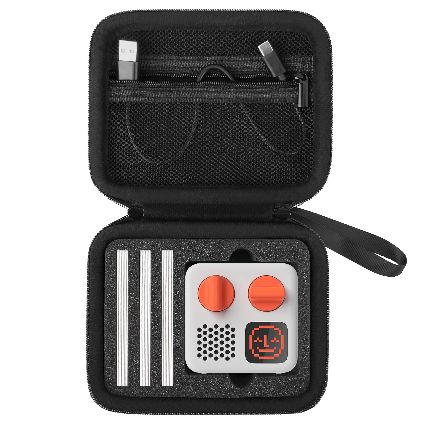 Supmay Hard Travel Case Compatible With Yoto Mini (2024 Edition) Kids Screen-Free Bluetooth Audio Player, Plays Stories Music Po