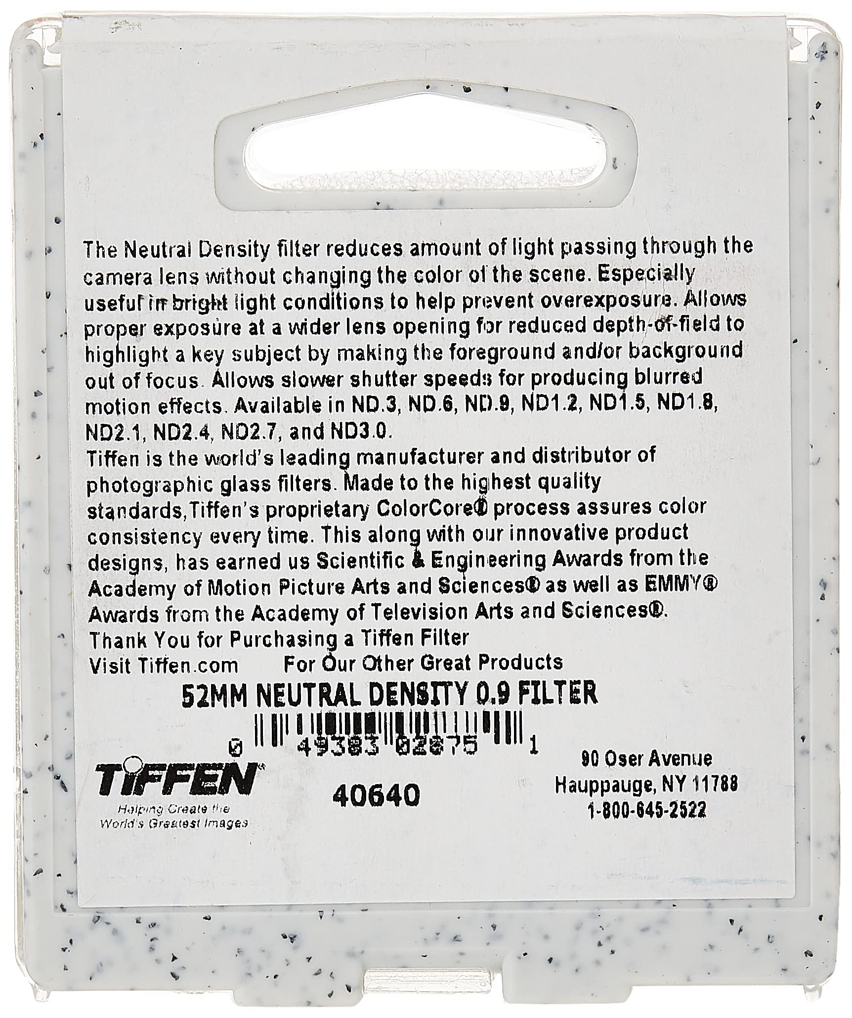 Tiffen 52Mm Neutral Density 0.9 Filter
