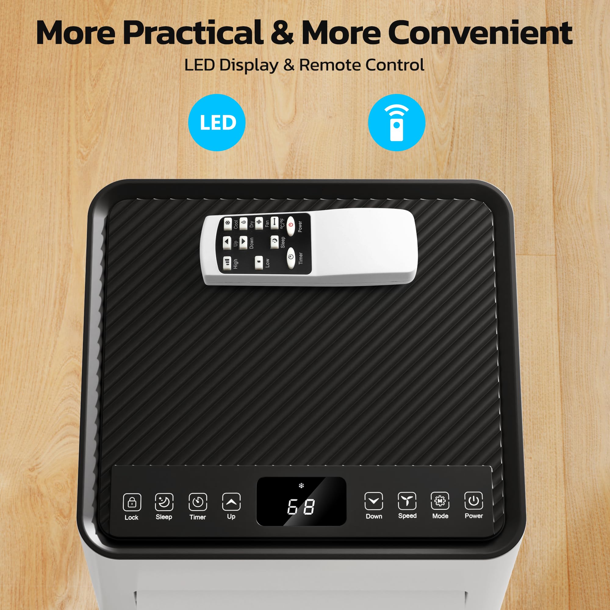 Zafro 8,000 Btu Portable Air Conditioners, 4 Modes Portable Ac Unit With Fast Cooling/Energy Saving/Remote Control/24Hrs Timer F