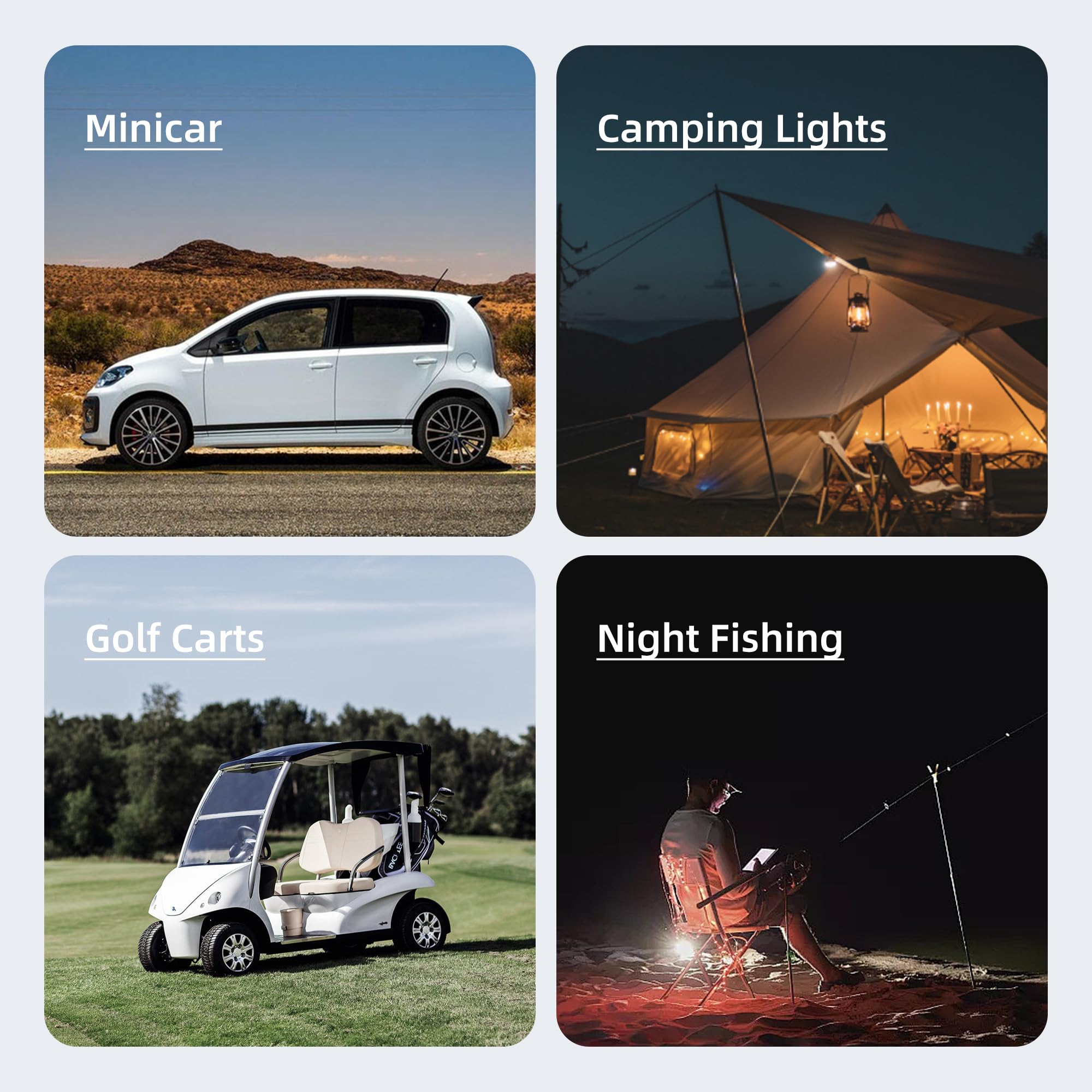 Rvboatpat Power Wheel Battery Adapter With 6Ft Jumper Cable Clamps Portable Battery Jumper Starter For Power Tool