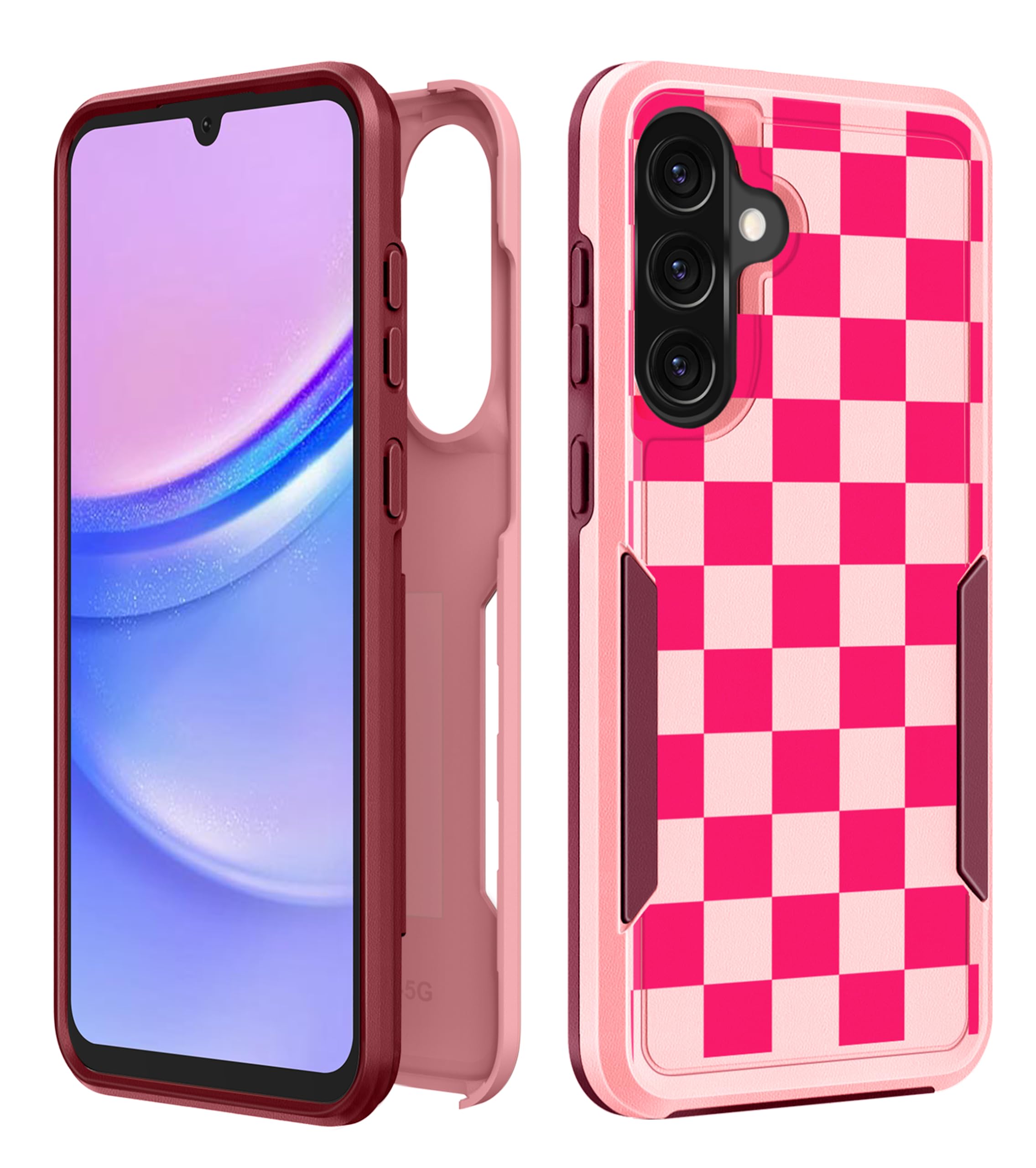 Plakill for Galaxy A36 5G Phone Case Women - Cute Girls Cover Girly Kawaii Aesthetic Unique Design Fashion Heavy Duty Protective