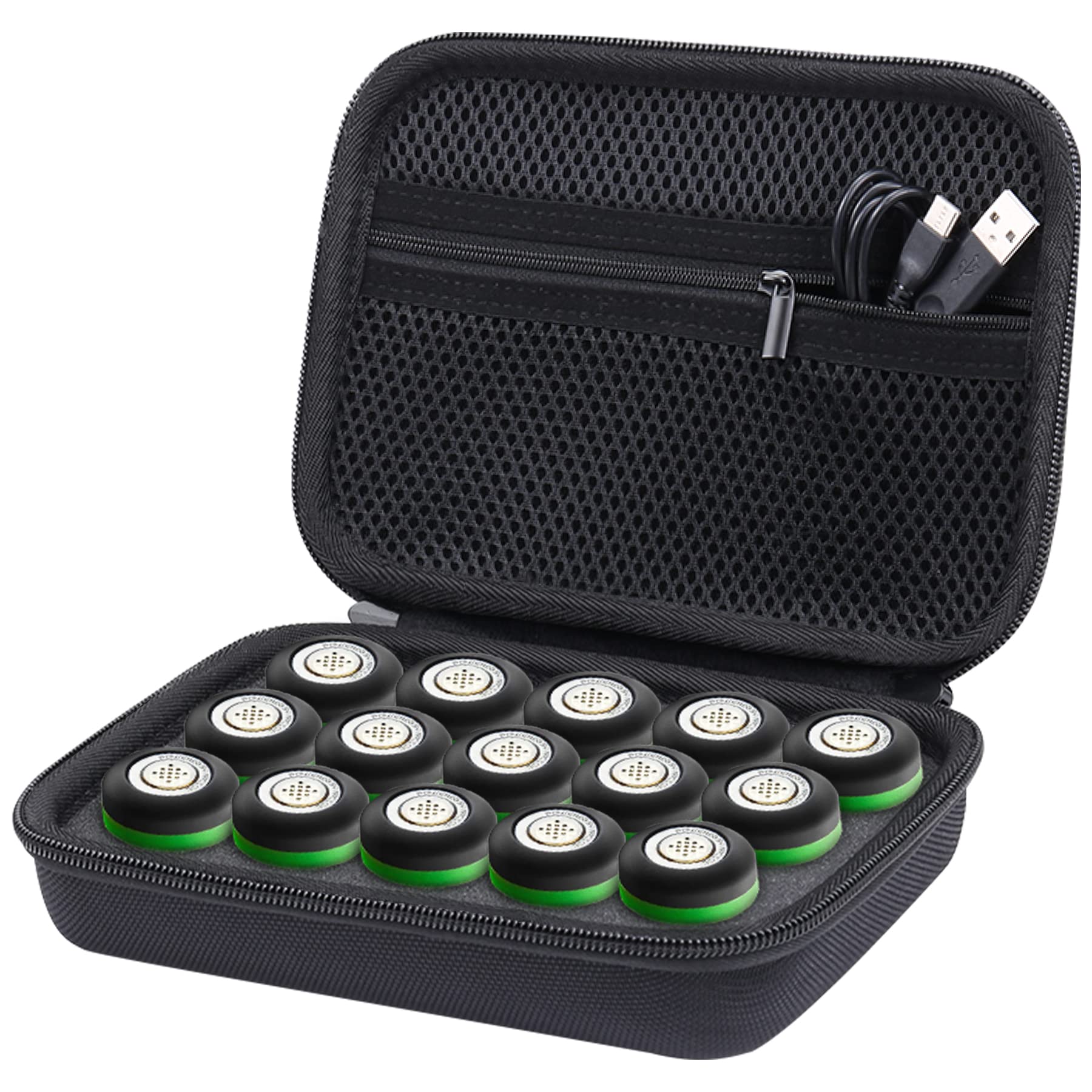 Aenllosi Hard Carrying Case Compatible With Arccos Caddie Smart Sensors (For 15 Sensors)