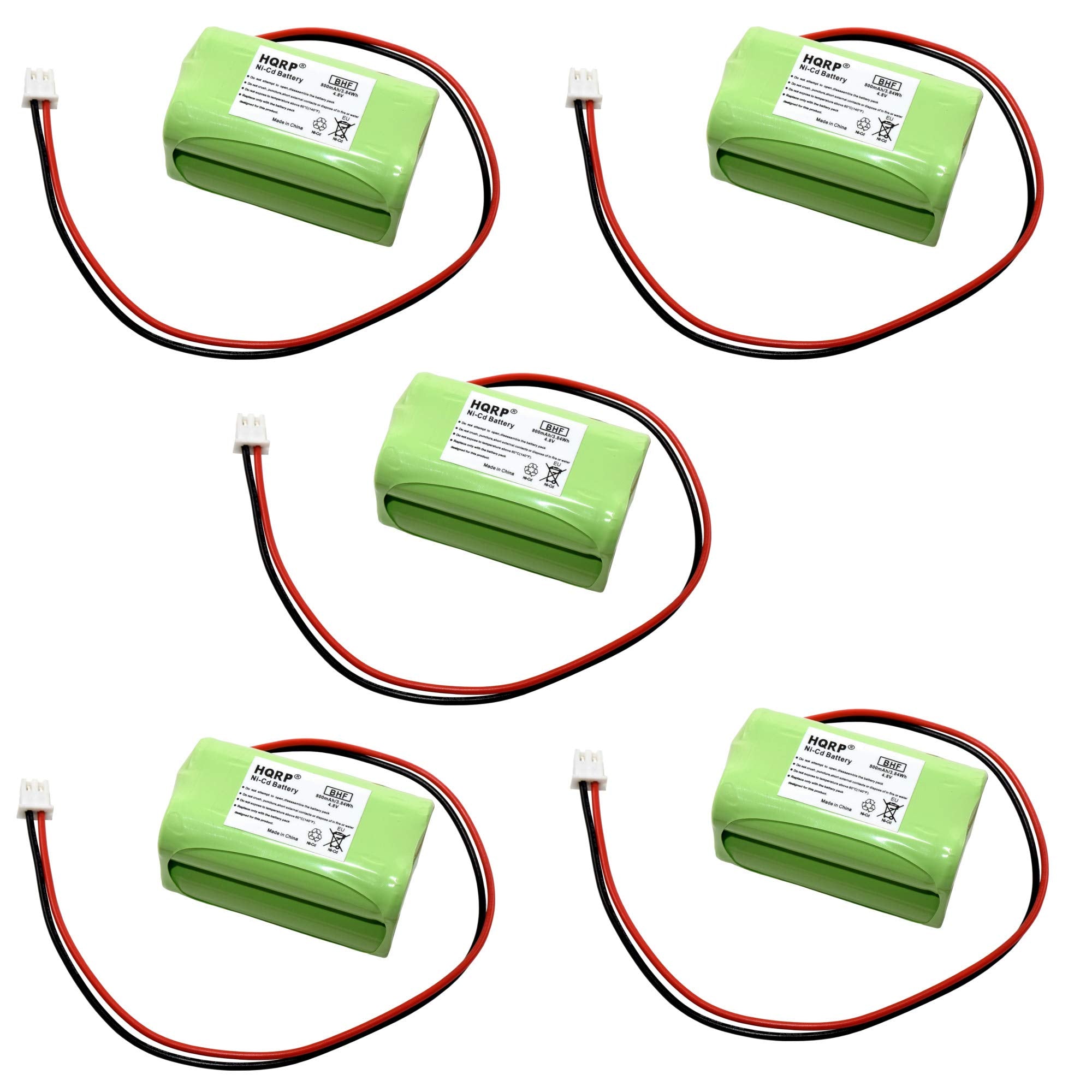 Hqrp 5 Pack 4.8V Backup Battery Compatible With D Aa650Bx4, E Xp2Rbw, Anic1117, D Aa500 Bl93Nc487 Bl93Nc484 Baa48R Bl93Nc487 Bl9