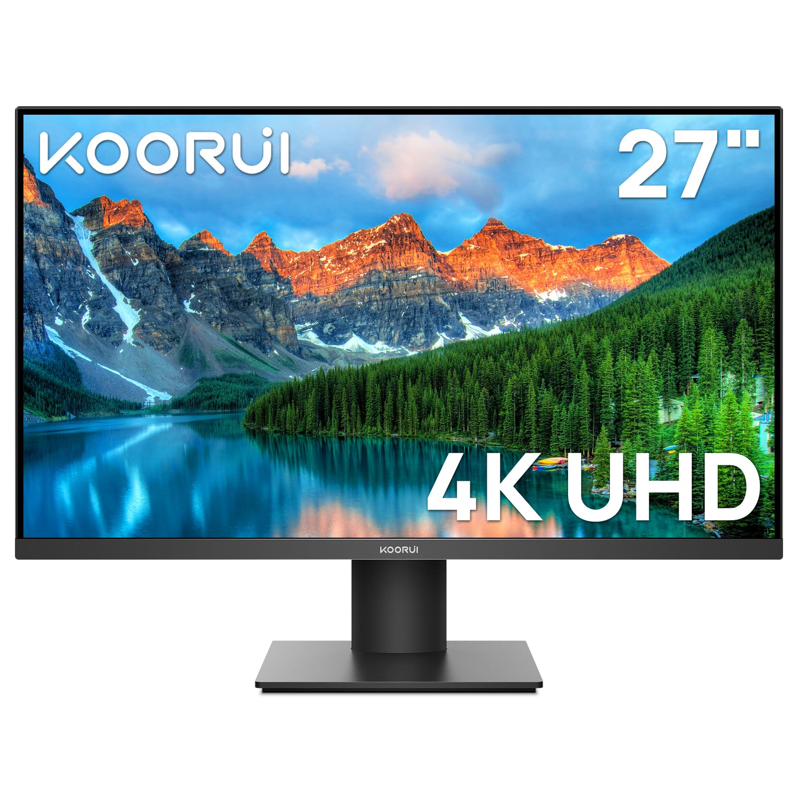 Koorui 27 Inch 4K Uhd(3840 * 2160) Monitor Ips Ultra Thin Computer Monitor Up To 70Hz With 90% Dci P3 Displayport&Hdmi Vesa Hdr1