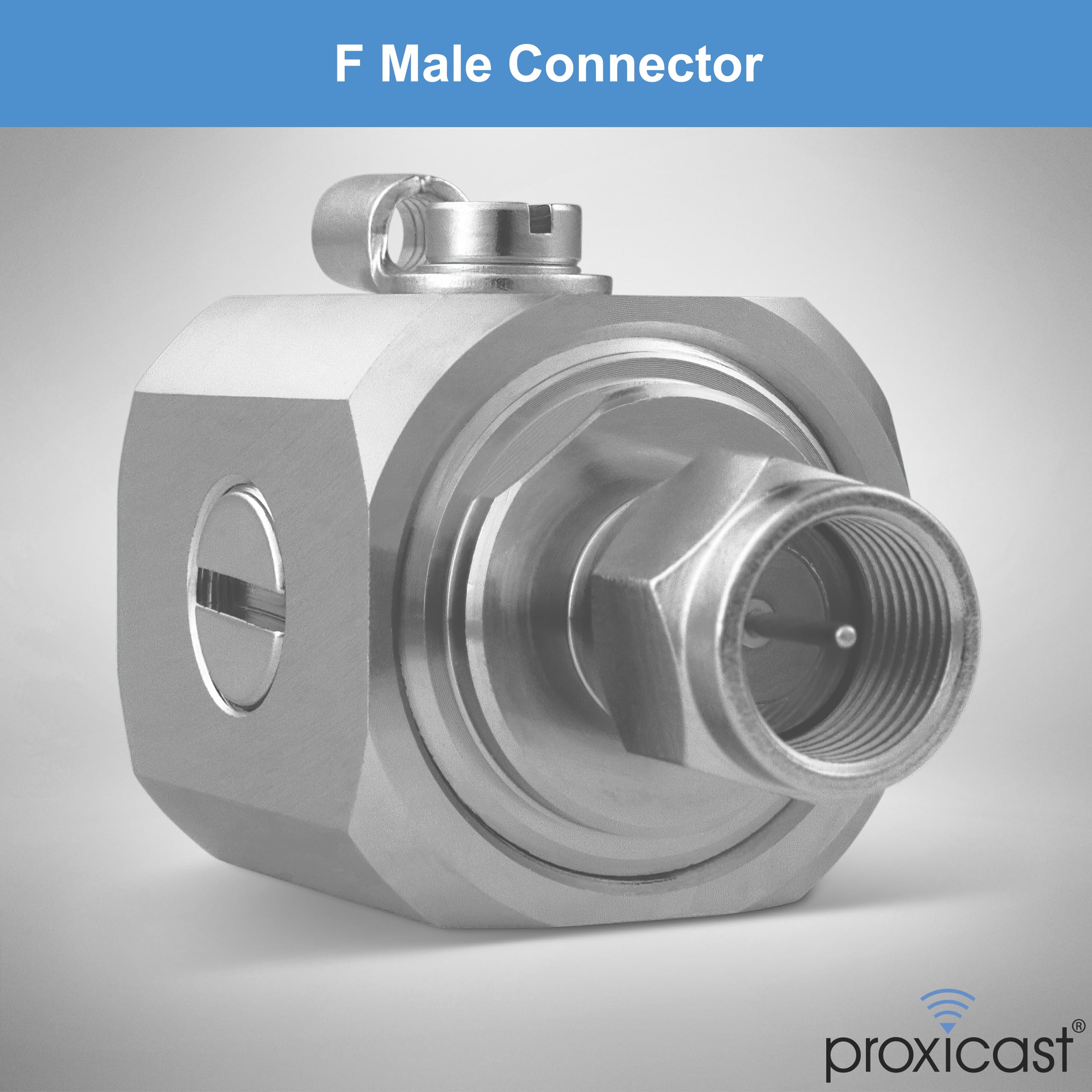 Proxicast Coaxial Lightning Arrester/Suppressor With Male/Female 75 Ohm F Connectors   Pro Grade Coax Cable Surge Protector For Television (Tv) / Satellite Dish Antennas & Cable Internet (Ant 272 002)