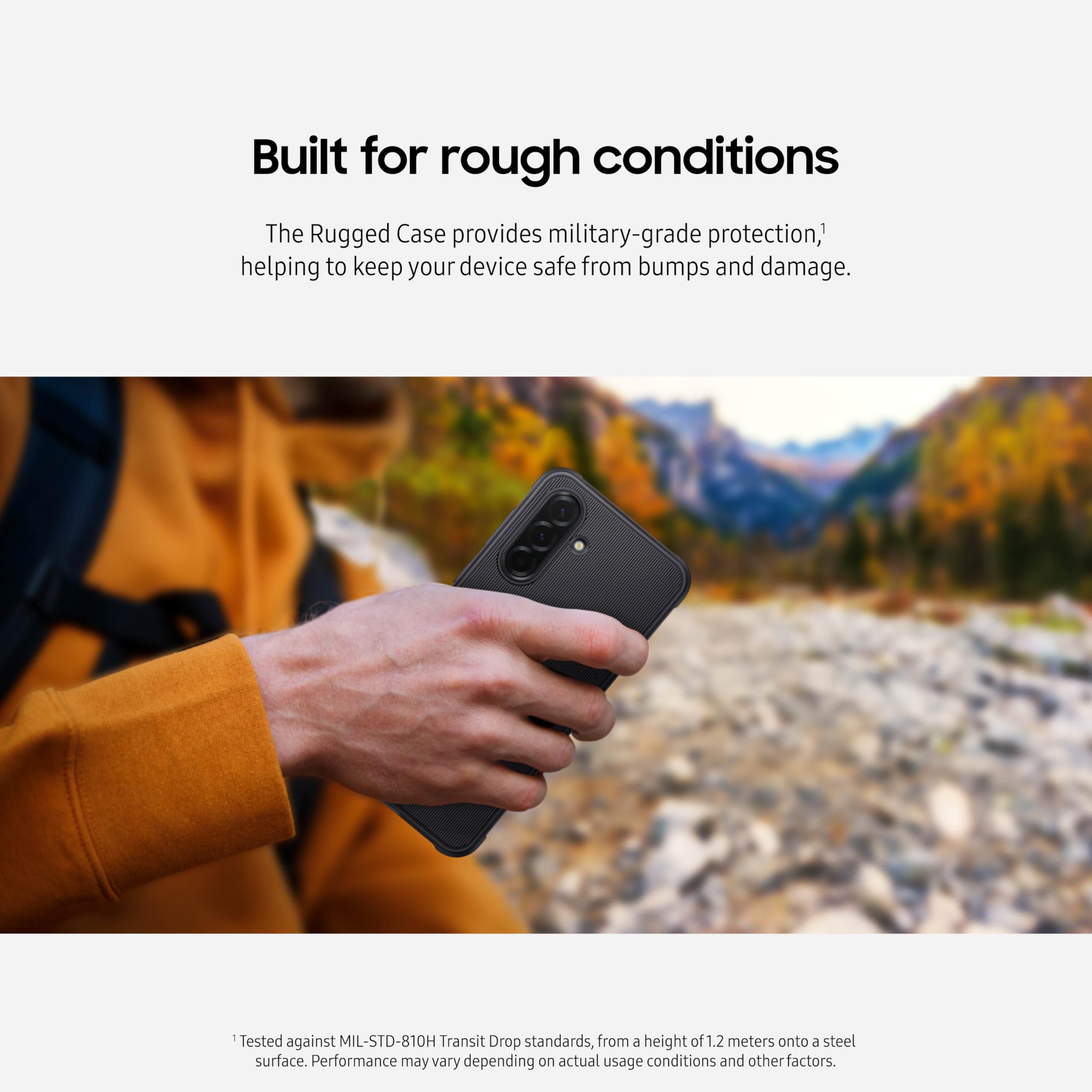 Samsung Galaxy A36 5G Rugged Case, Tough Design, Durable Design, Black, Ef-Ra366Cbegus