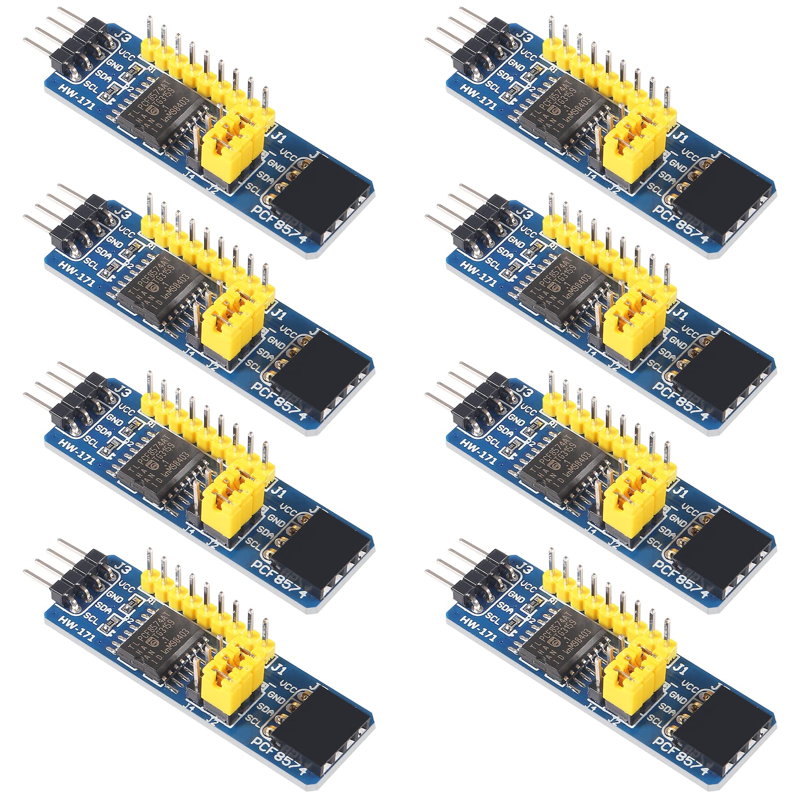 8Pcs Pcf8574 Io Expansion Board Module I/O Expander I2C Bus Evaluation Development Module