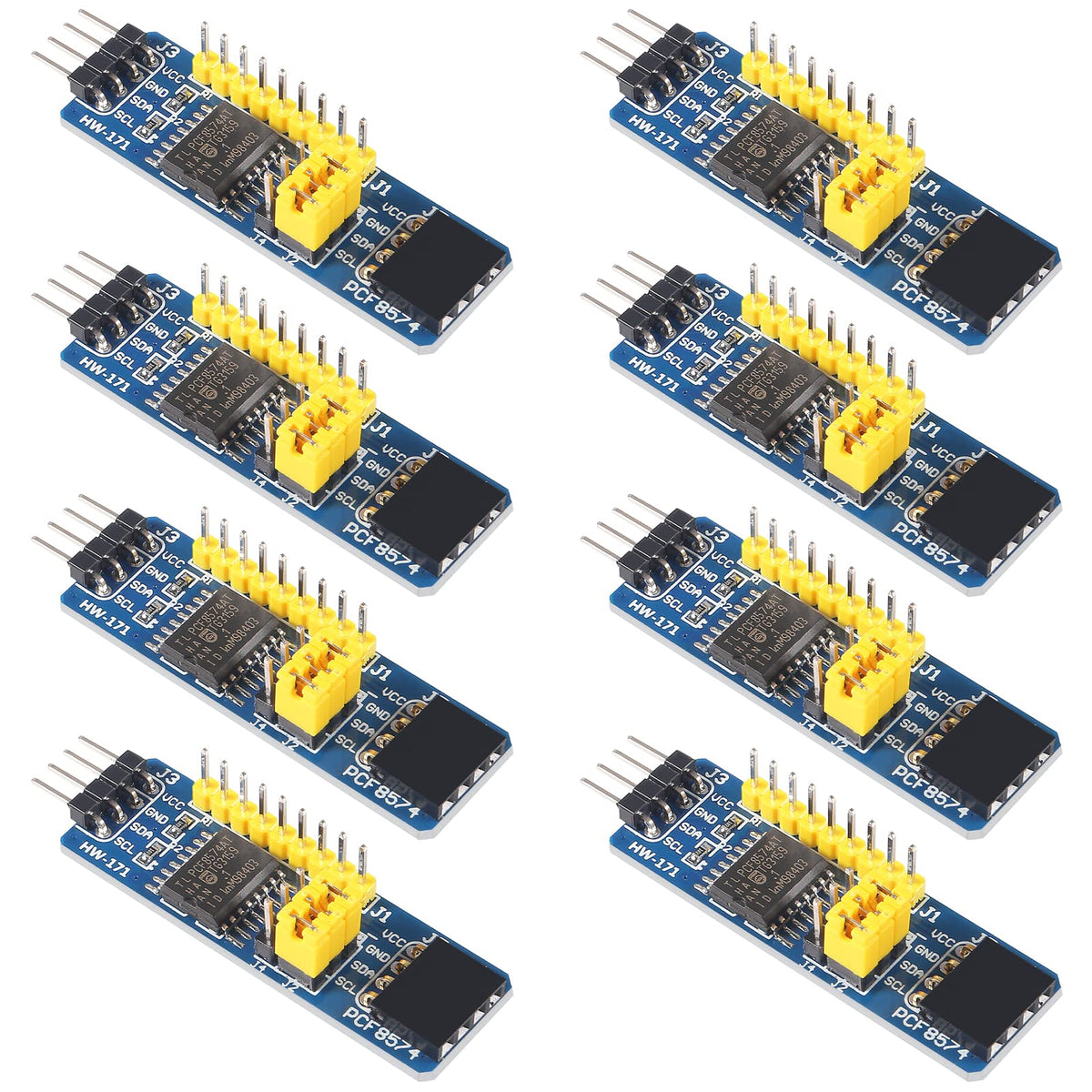 8Pcs Pcf8574 Io Expansion Board Module I/O Expander I2C Bus Evaluation Development Module