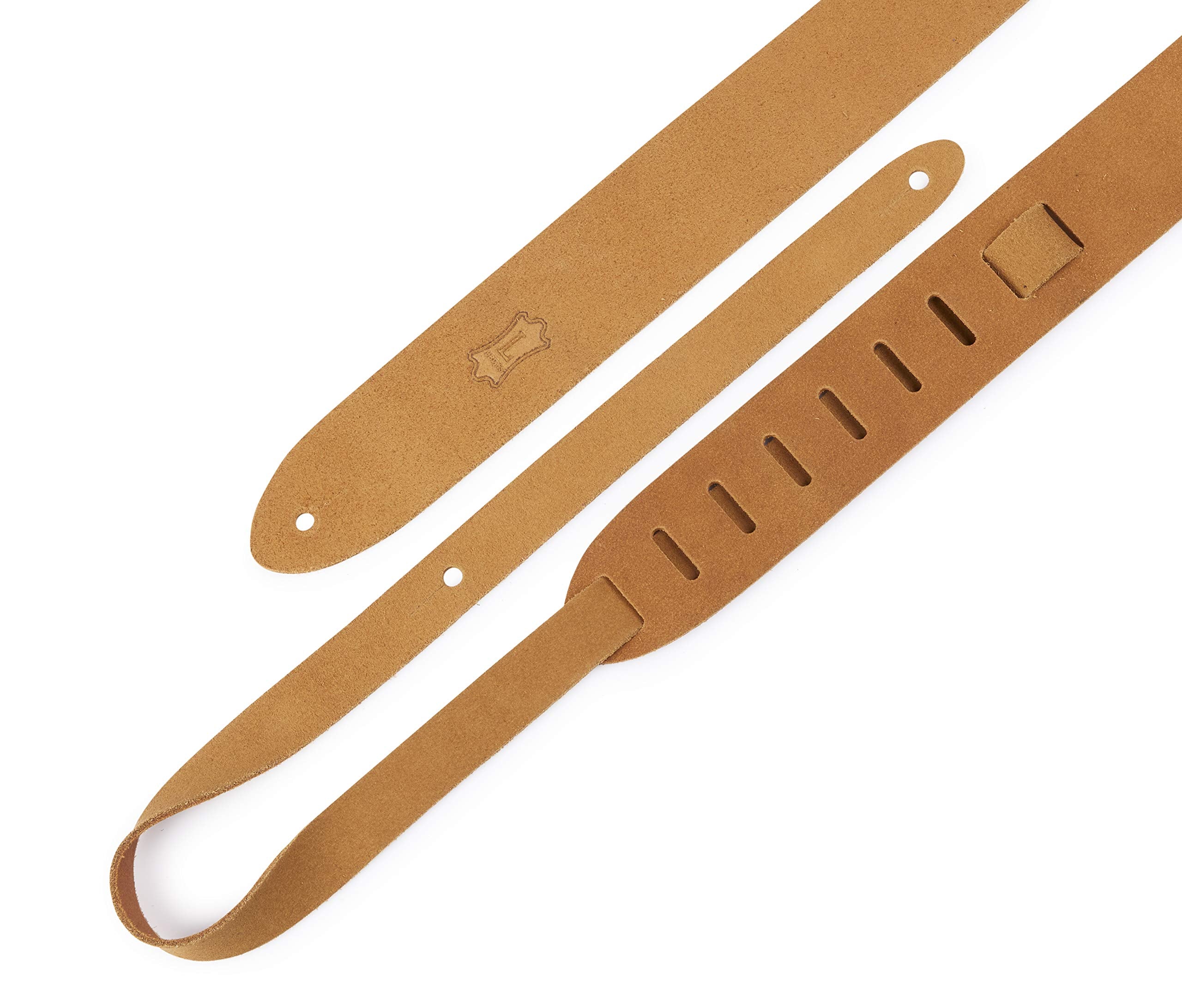 Levy'S Leathers 2'' Suede Leather Guitar Strap; Extra Long   Tan (M12Oh Xl V2 Tan)