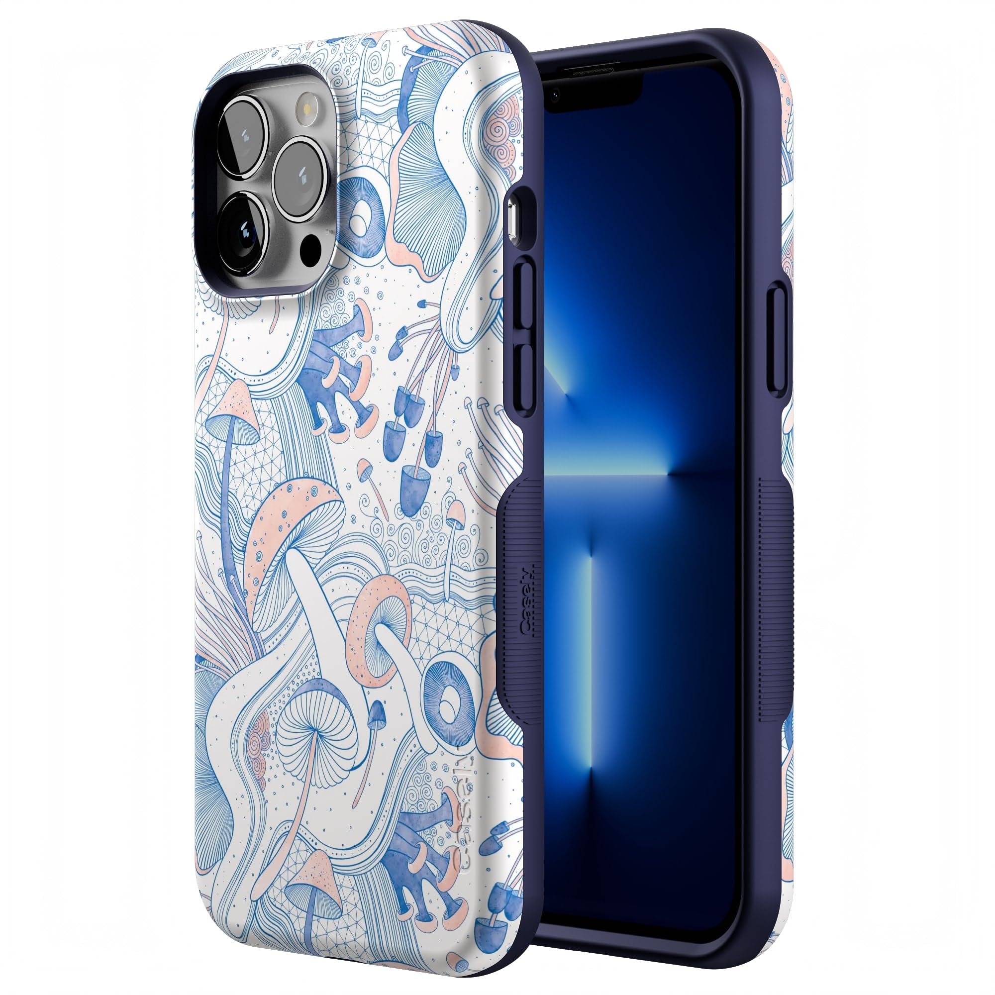 Casely iPhone 13 Pro Max MagSafe Case Thermoplastic Polyurethane Enchanted Forest Mushroom Floral B-195T-MS