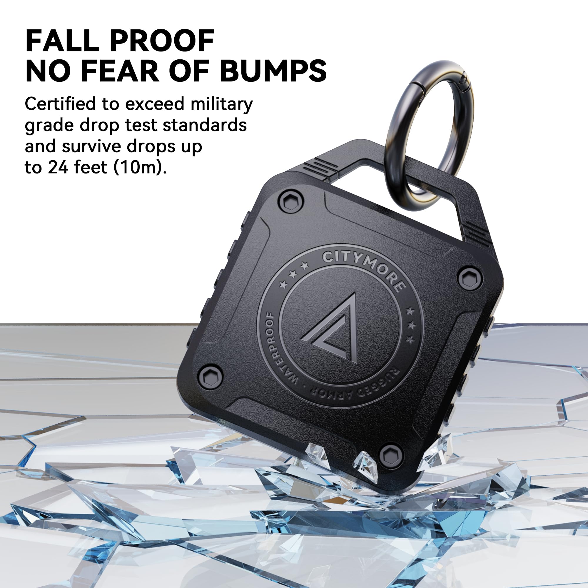 New Airtag Keychain Holder Case[4 Pack] ?Ipx8 Waterproof?Ultra Durable Shockproof? Air Tag Tracker Key Ring For Kids Luggage Tag