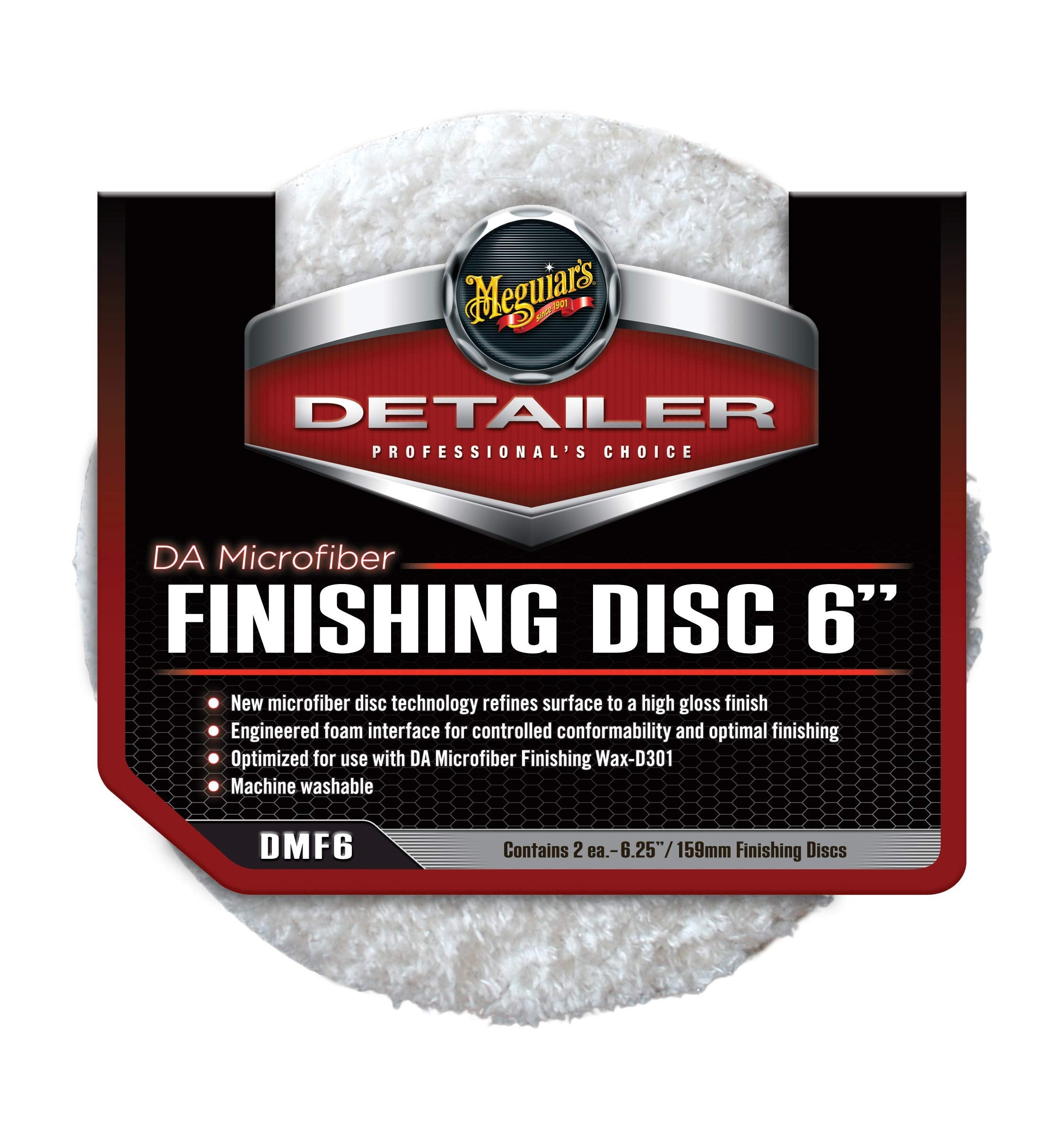 Meguiar'S Dmf6 Da 6'' Microfiber Finishing Disc, 2 Pack,WBAUVB005JPJNVI