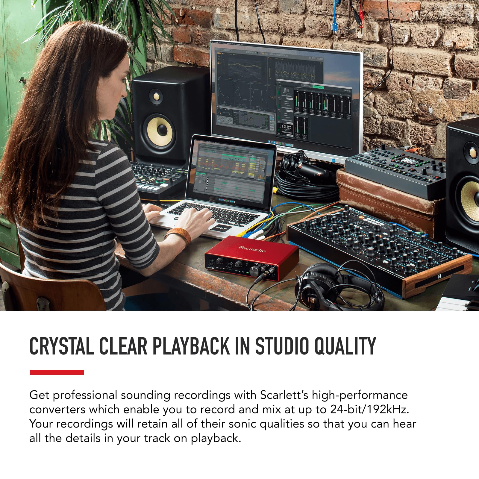 Focusrite Scarlett 8I6 3Rd Gen Usb Audio Interface Recording, Songwriting, & Streaming High Fidelity, Studio Quality Recording,