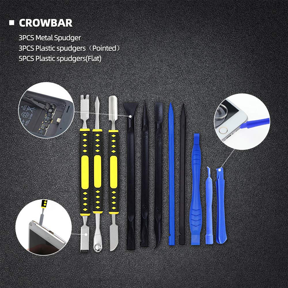 18 In 1 Electronics Repair Tool Kit, Precision Screwdriver Set, Opening Pry Tool Kit And Screen Opening Pliers With Portable Bag