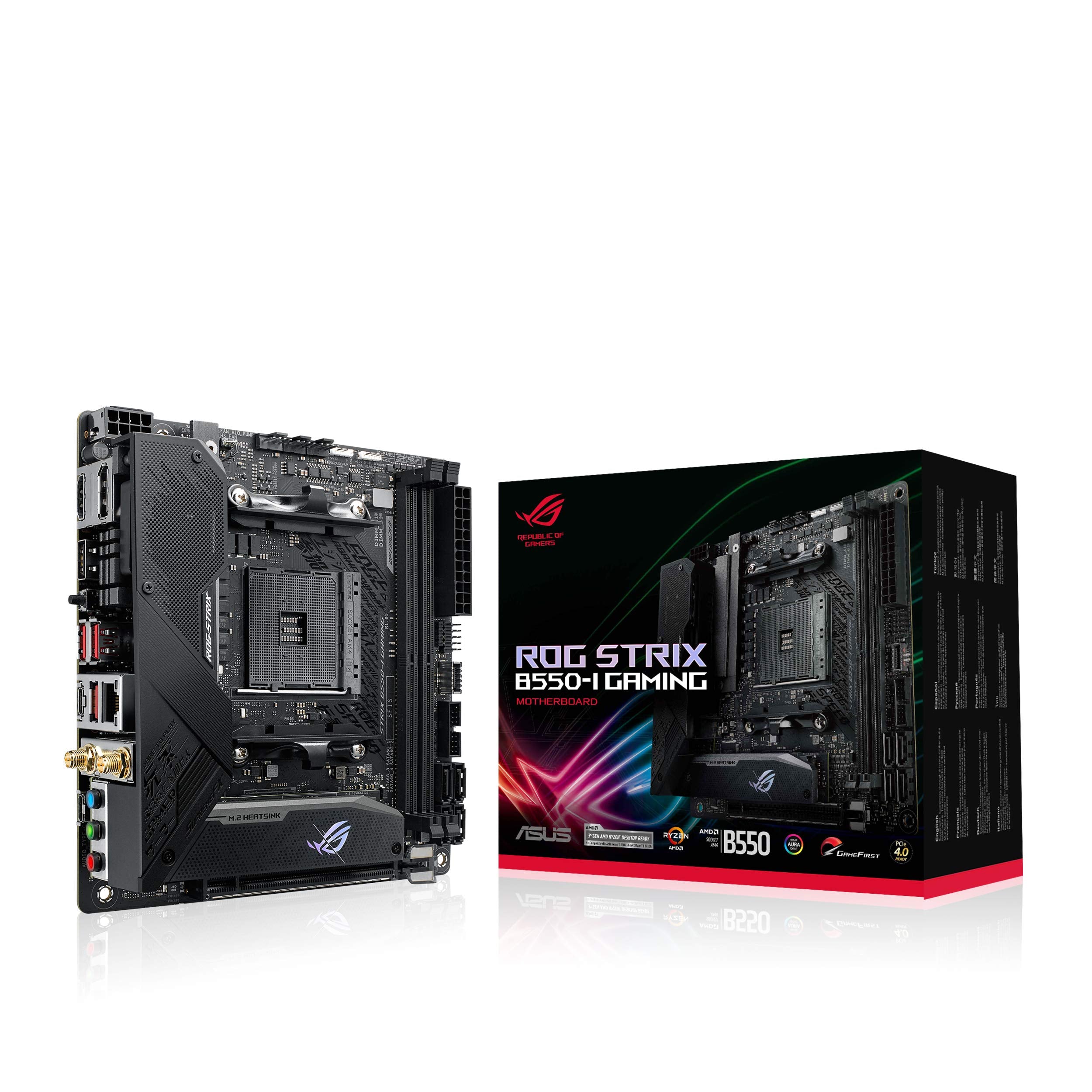 Asus Rog Strix B550 I Gaming Amd Am4 (3Rd Gen Ryzen      ) Mini Itx Sff Gaming Motherboard (Pcie 4.0, Wifi 6, 2.5Gb Lan, Ddr4 51