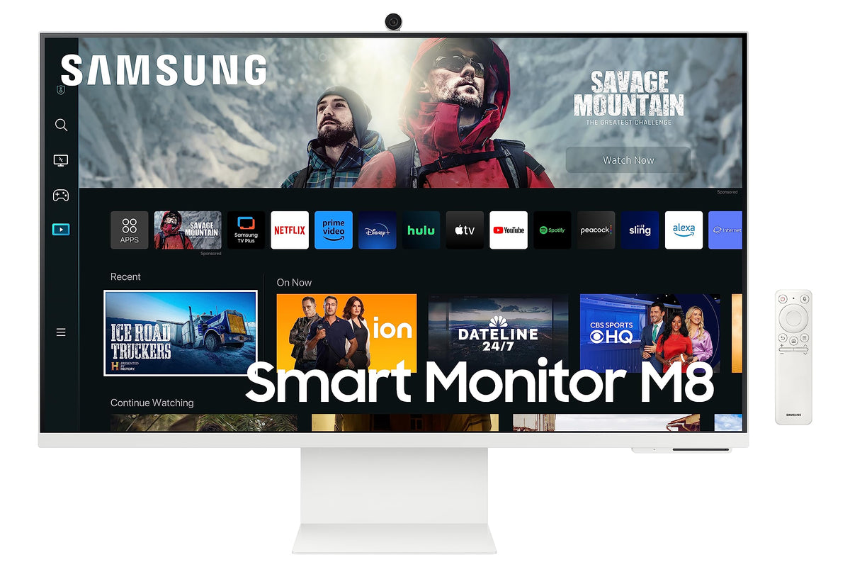 Samsung 32'' M80C Uhd Hdr Smart Computer Monitor Screen With Streaming Tv, Slimfit Camera Included, Wireless Remote Pc Access, A