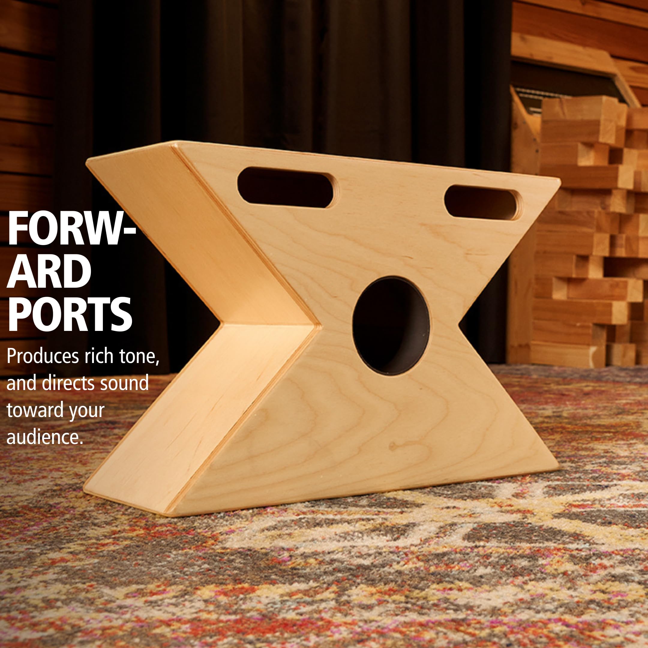 Meinl Hybrid Slaptop Cajon Box Drum With Snare And Bongo, Forward Sound Ports   Made In Europe   Baltic Birch Wood, 2 Year Warra