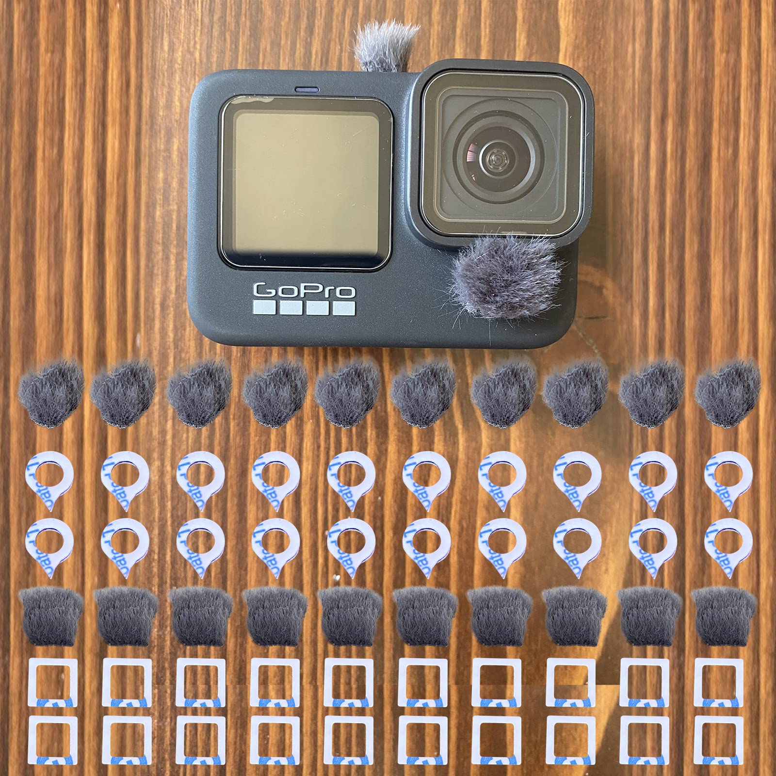 Camera Mic Wind Muff For Go Pro Hero 9 10 Dead Cat Windscreen Microphone Cover For Series Of Go Pro Hero (Grey)