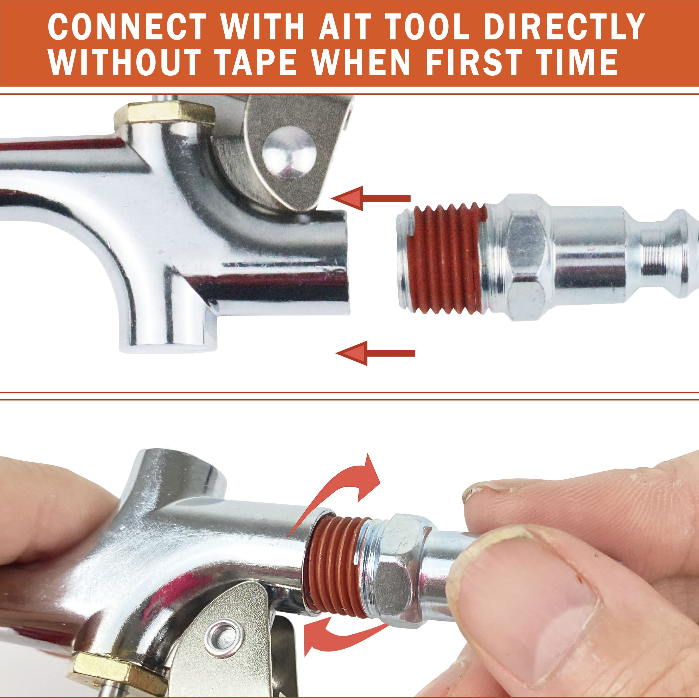 Melprisu 17 Pieces Air Tool Kit 3/8'' X 25Ft Pvc Air Compressor Hose Kit Air Compressor Accessories Kit