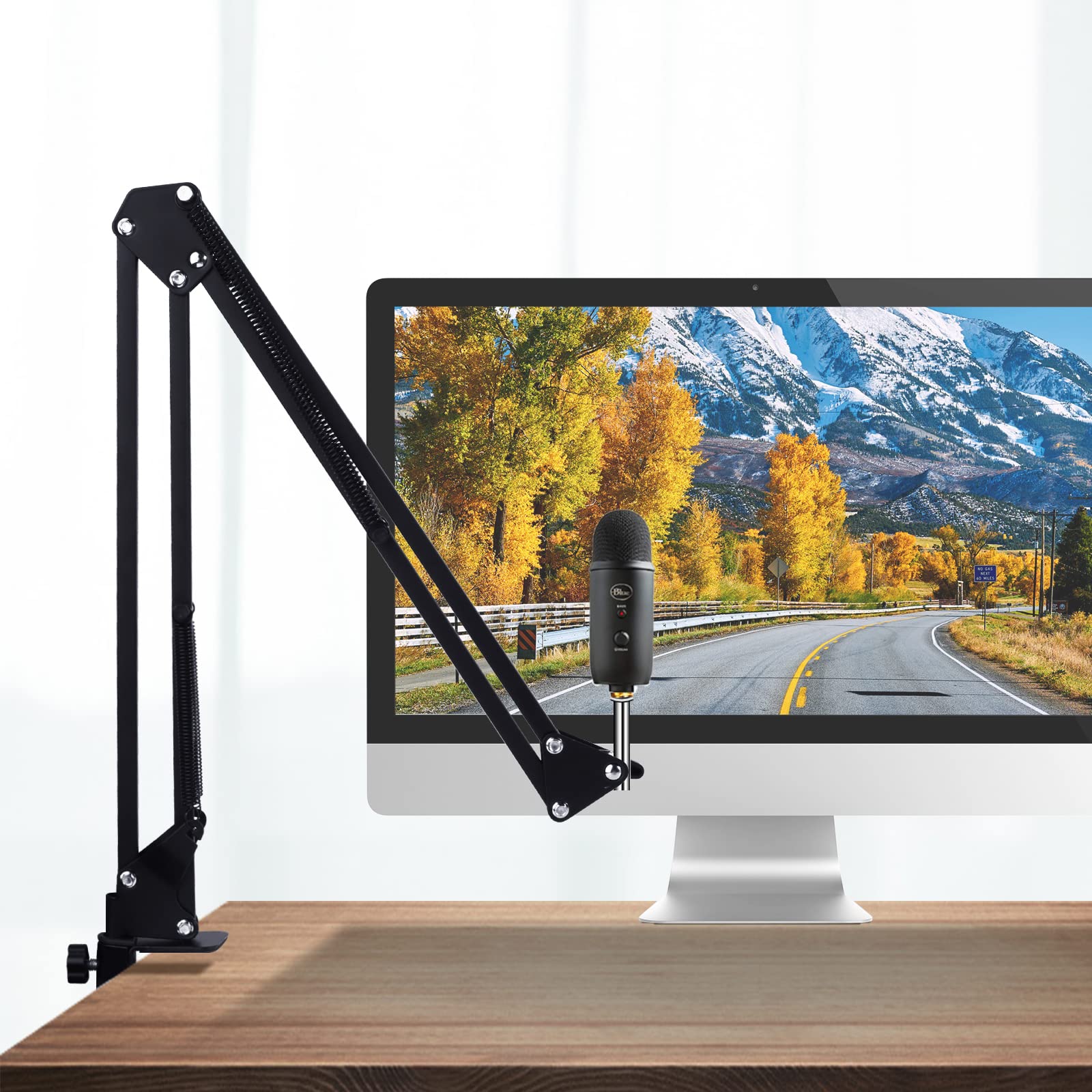 For Blue Yeti Boom Arm, Mic Desk Stand Compatible With Blue Yeti Nano Microphone, Blue Yeti X Mic Arm Stand Perfect For Podcasts