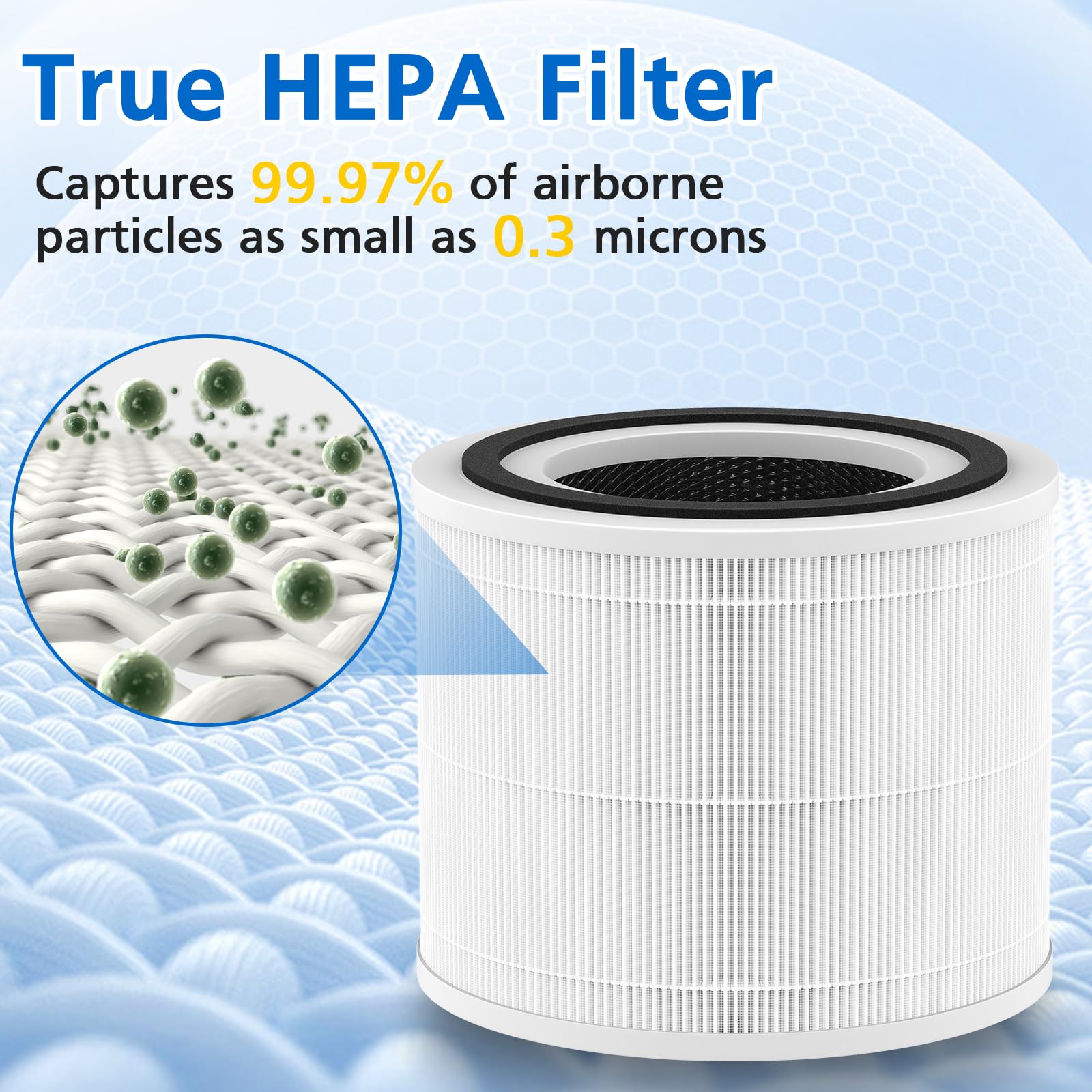 True Hp 14 Replacement Filter Compatible With Puro 240 Air Puri Fier, 3 In 1 True Hepa Filter Replacement, Grade True Hp 14 With