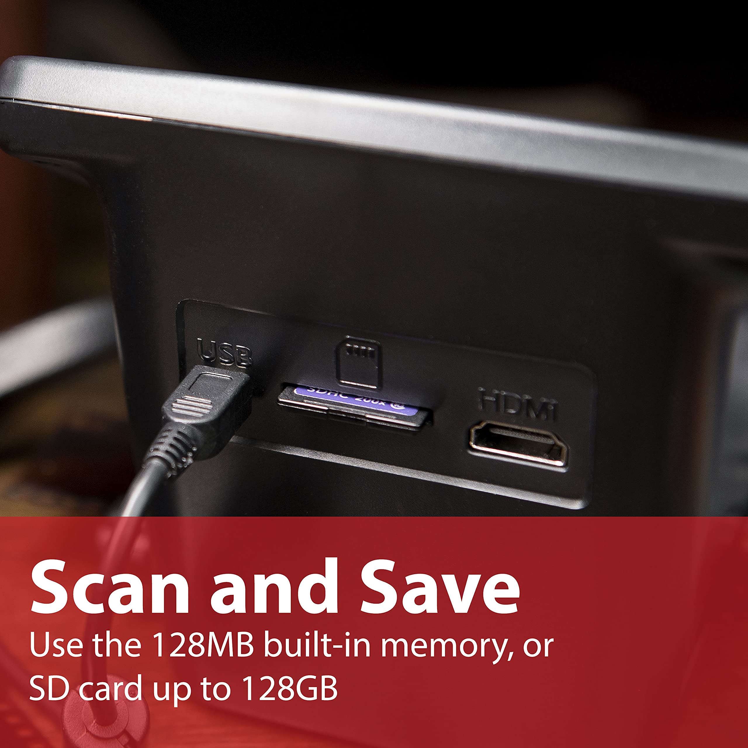 Magnasonic All In One 24Mp Film Scanner With Large 5'' Display & Hdmi, Converts 35Mm/126/110/Super 8 Film & 135/126/110 Slides I