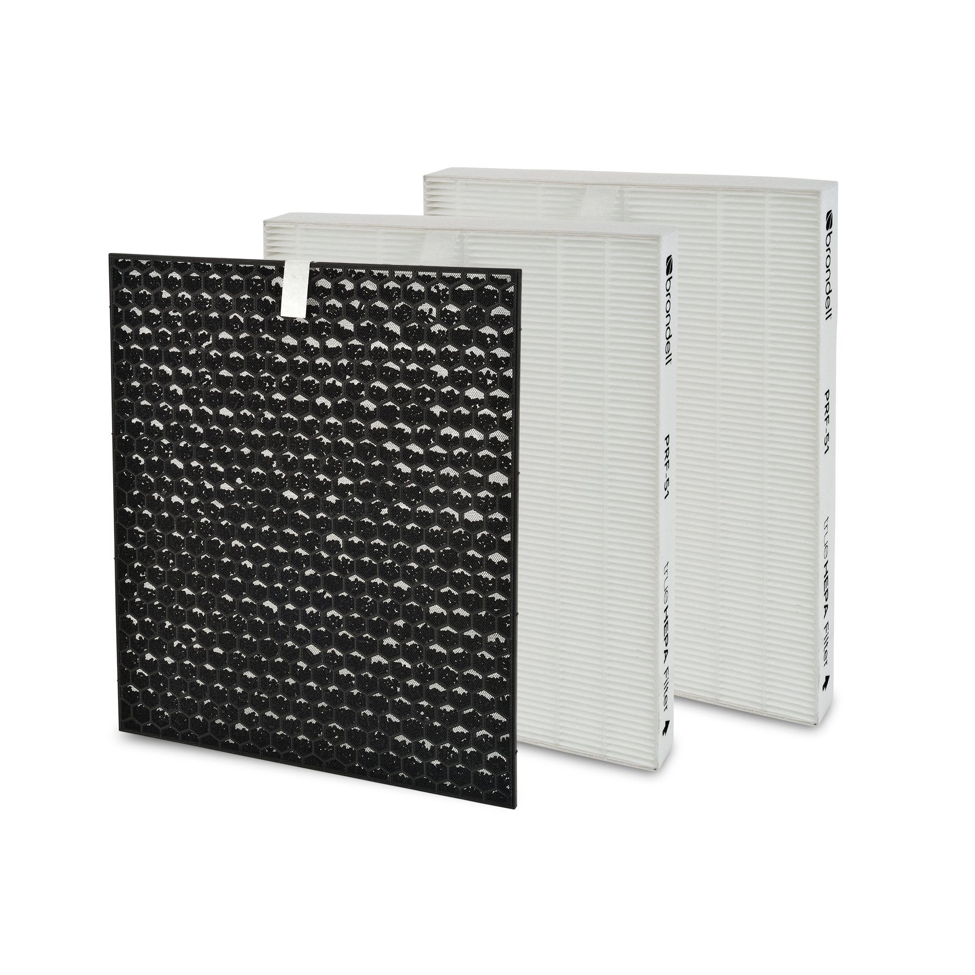 Brondell Air Purifier Replacement Filters For Revive   1 Yr. Standard Filter Pack   2 True Hepa Filters, 1 Active Carbon Filter 