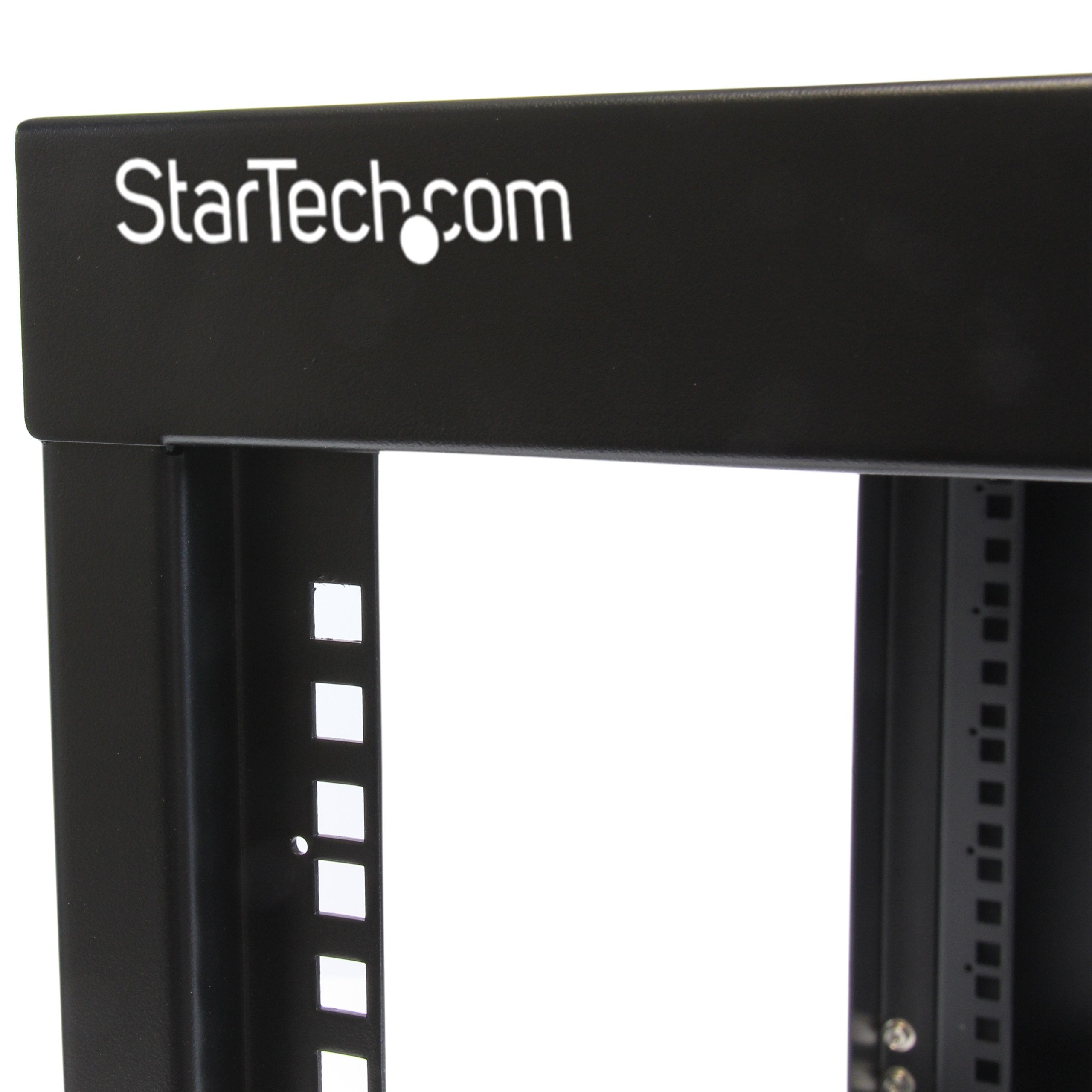 Startech.Com 8U Hinged Open Frame Wall Mount Network Rack   4 Post 22'' Depth Swing Out Computer Equipment Rack   140Lbs Capacit