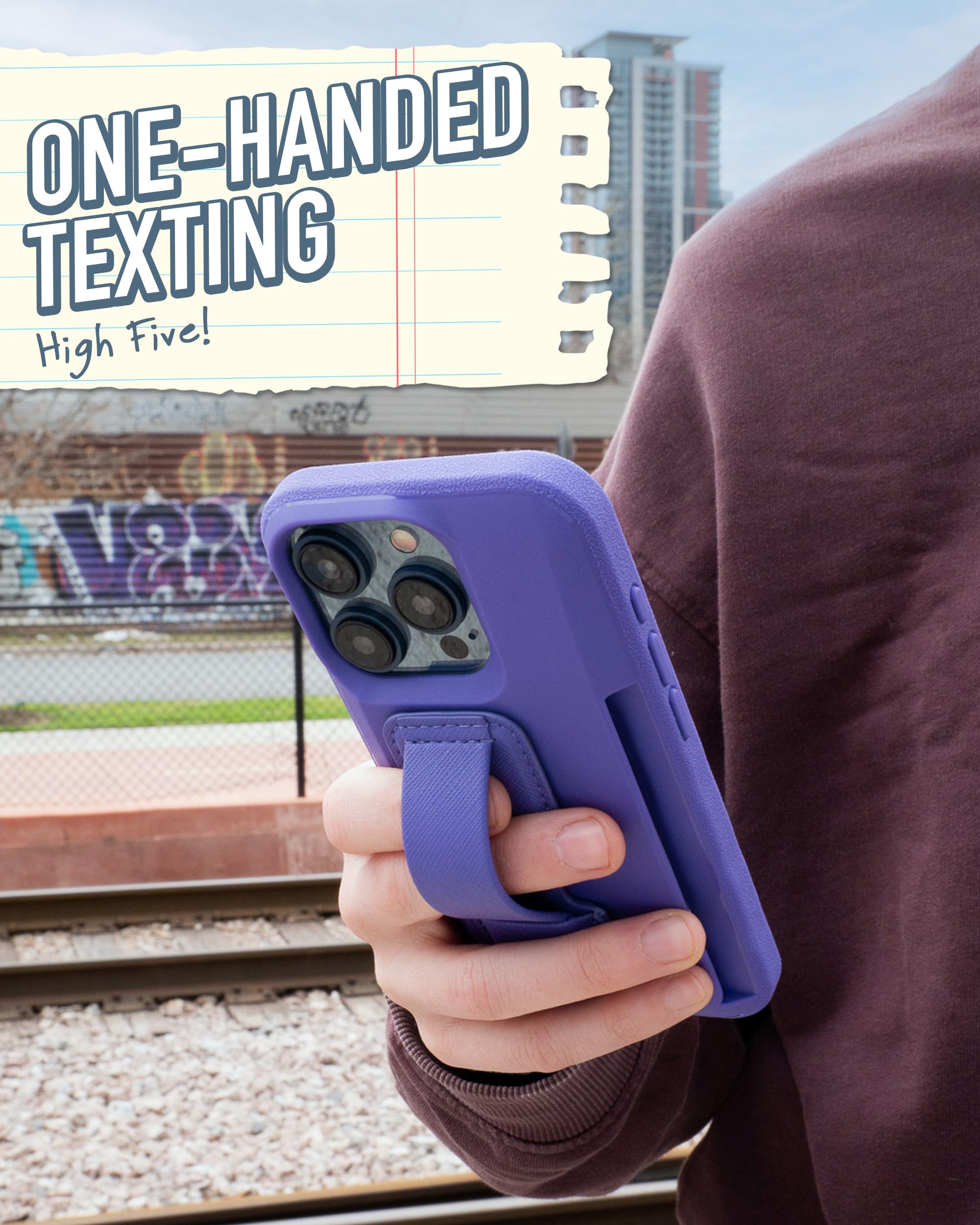 Smartish Phone Grip Loop   Prop Tart   Pop Out Finger Strap And Holder With Kick Stand [Compatiable With All Iphone And Android