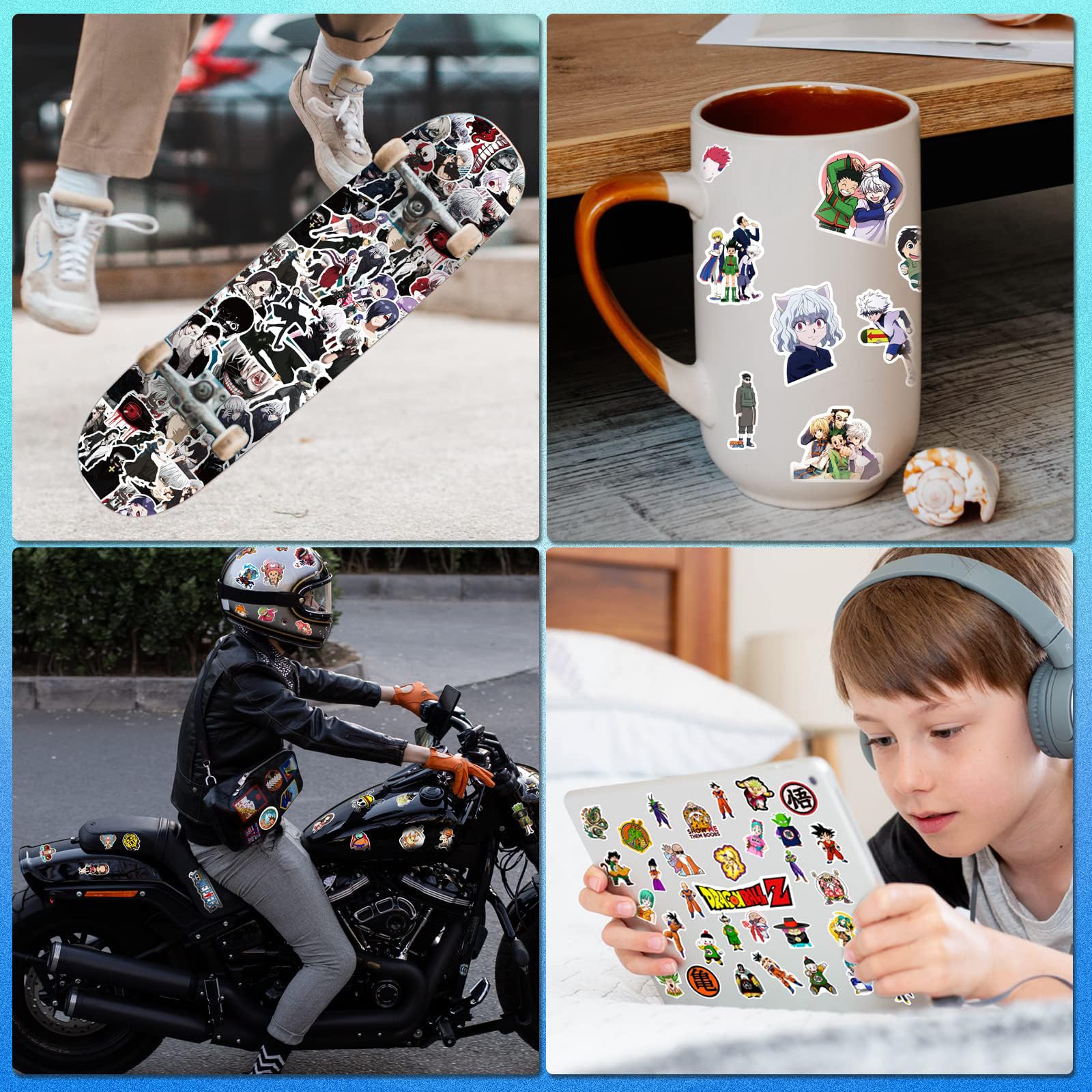 Arme Anime Stickers Mixed Pack,600Pcs Mixed With Classic Anime Theme Sticker Pack,Vinyl Waterproof Stickers And Decals For Bottles, Laptops, Skateboards And Notebooks, Stickers For Adults&Kids&Teens