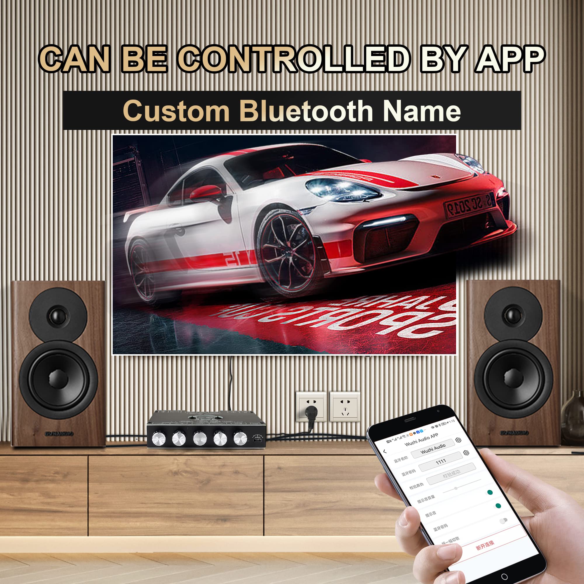 Zk As21 220W*2+350W 2.1 Bluetooth Power Amplifier Board With Tpa3255 Chip, 18V 36V Bluetooth Speaker Audio Amplifier Module