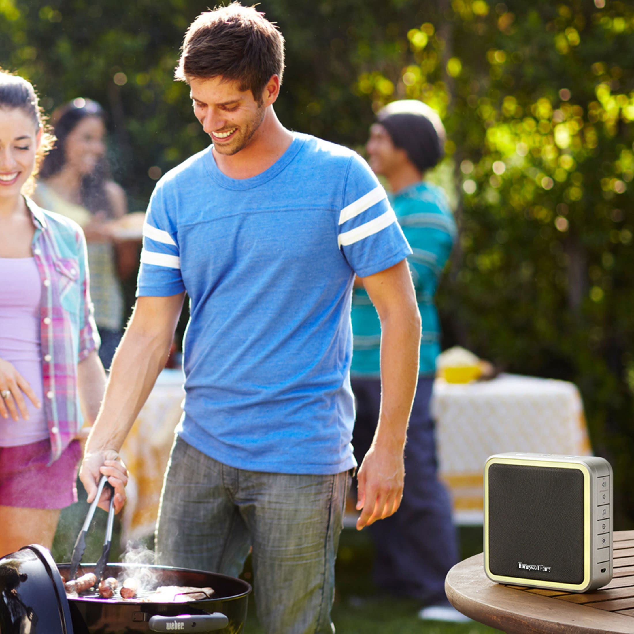 Honeywell Home Rdwl917Ax2000/E Doorbell Portable Wireless Doorbell & Push Button-9 Series, Blue