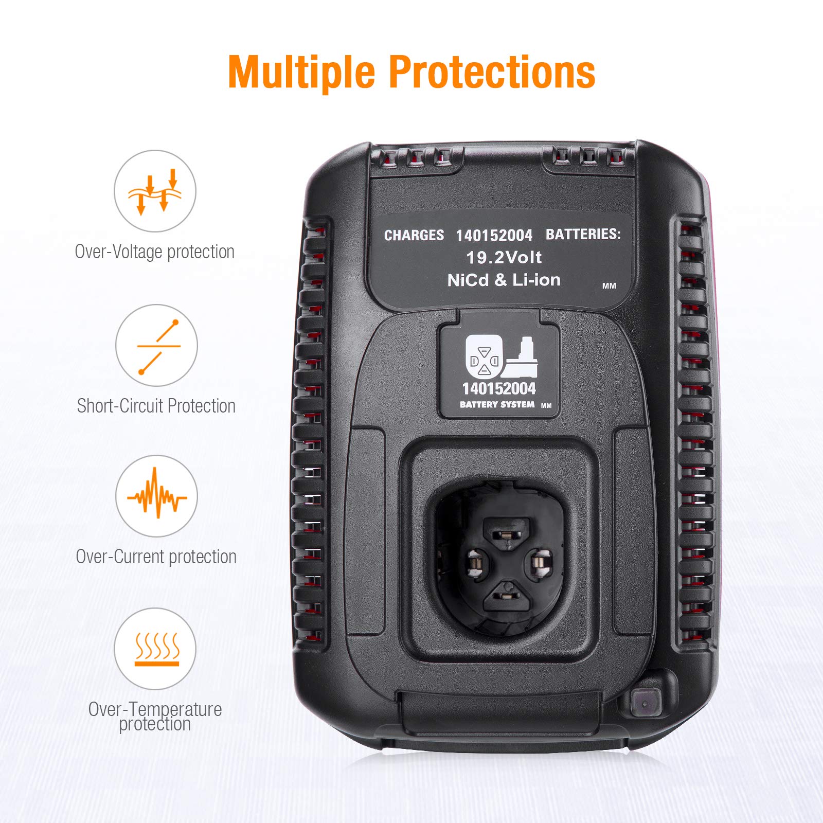 19.2V C3 Charger Replacement For Craftsman 140152004 Diehard Xcp Li Ion Ni Cd Battery 1425301 1323903 130279005 11375 11376 315.