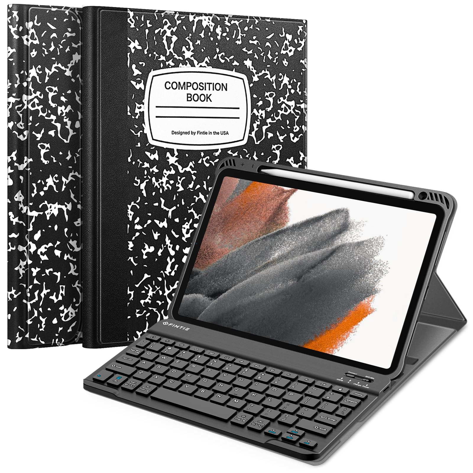 FINTIE Keyboard Case for iPad Air 11-inch M3 (2025) / M2 (2024), iPad Air 5th (2022) / 4th Generation 10.9 Inch - Soft TPU Cover