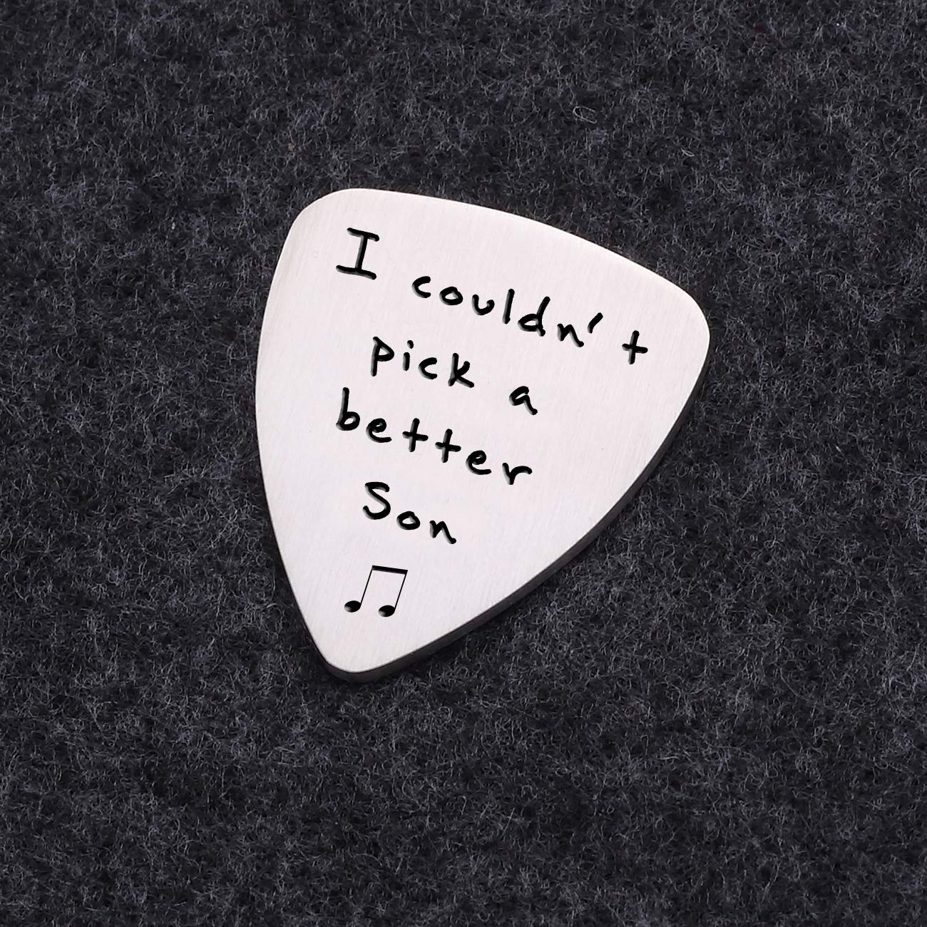 Gifts For Son From Mom Dad   I Couldn'T Pick A Better Son Guitar Pick Jewelry, Personalized Musician Gifts, Birthday Graduation