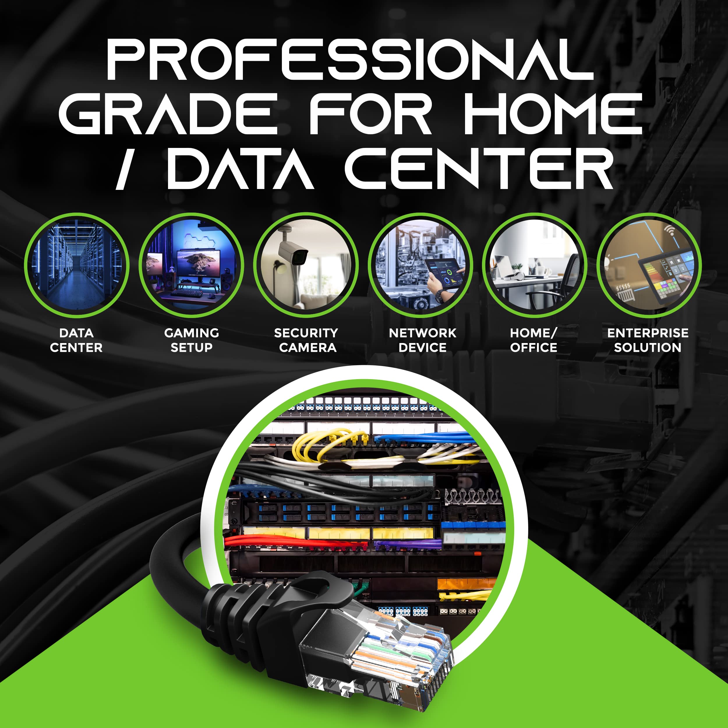 Gearit Cat6 Cable 3 Ft (100-Pack) - Cat6 Ethernet Cable, Cat 6 Ethernet Cable, Cat6 Patch Cable, Cat 6 Patch Cable, Cat 6 Cable,