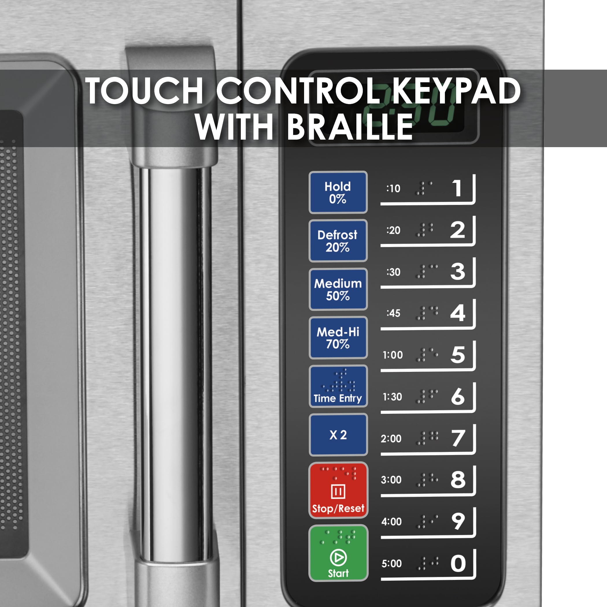 Waring Commercial Wmo90 Medium Duty Microwave Oven, 0.9 Cubic Feet, 10 Programmable Memory Settings, 5 Power Levels, Stainless S