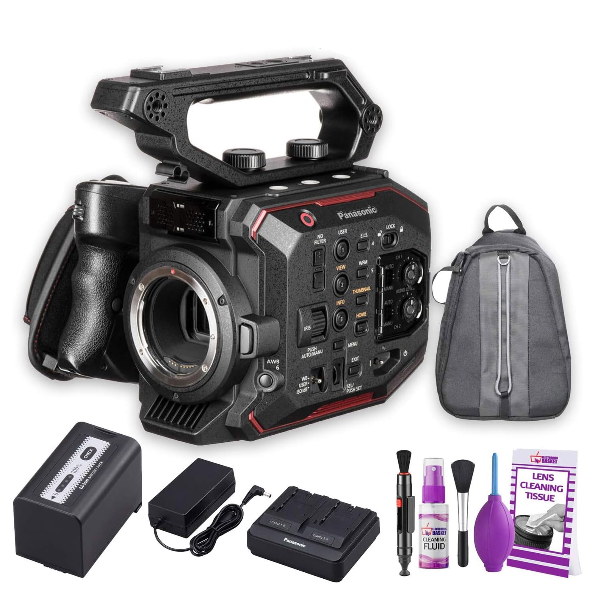 Panasonic AU-EVA1 Compact 5.7K Super 35mm Cinema Camera Basic Bundle