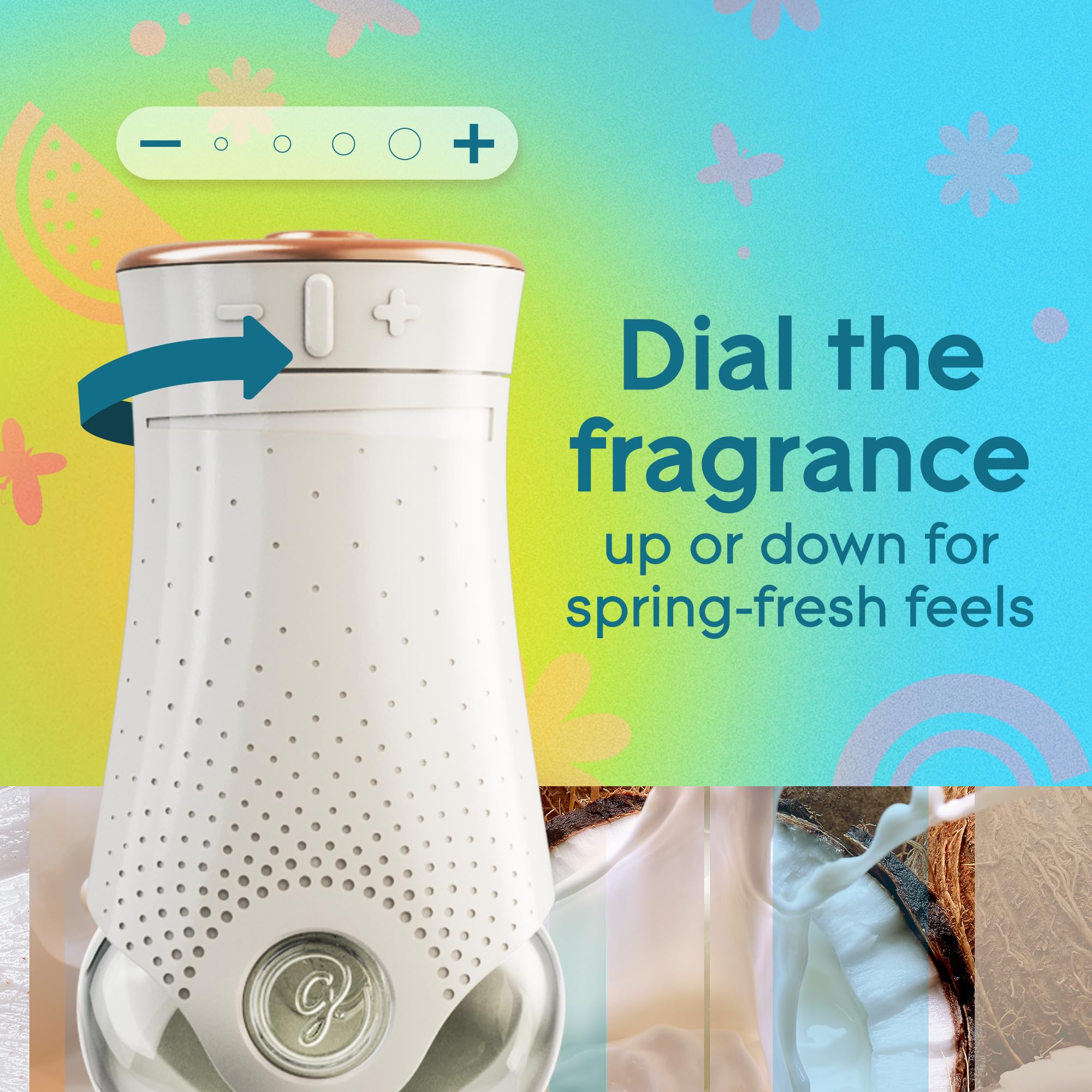 Glade Plugins Scented Oil Air Freshener, Cool Coconut Limited Edition, 3.35 Oz Total, 5 Refills